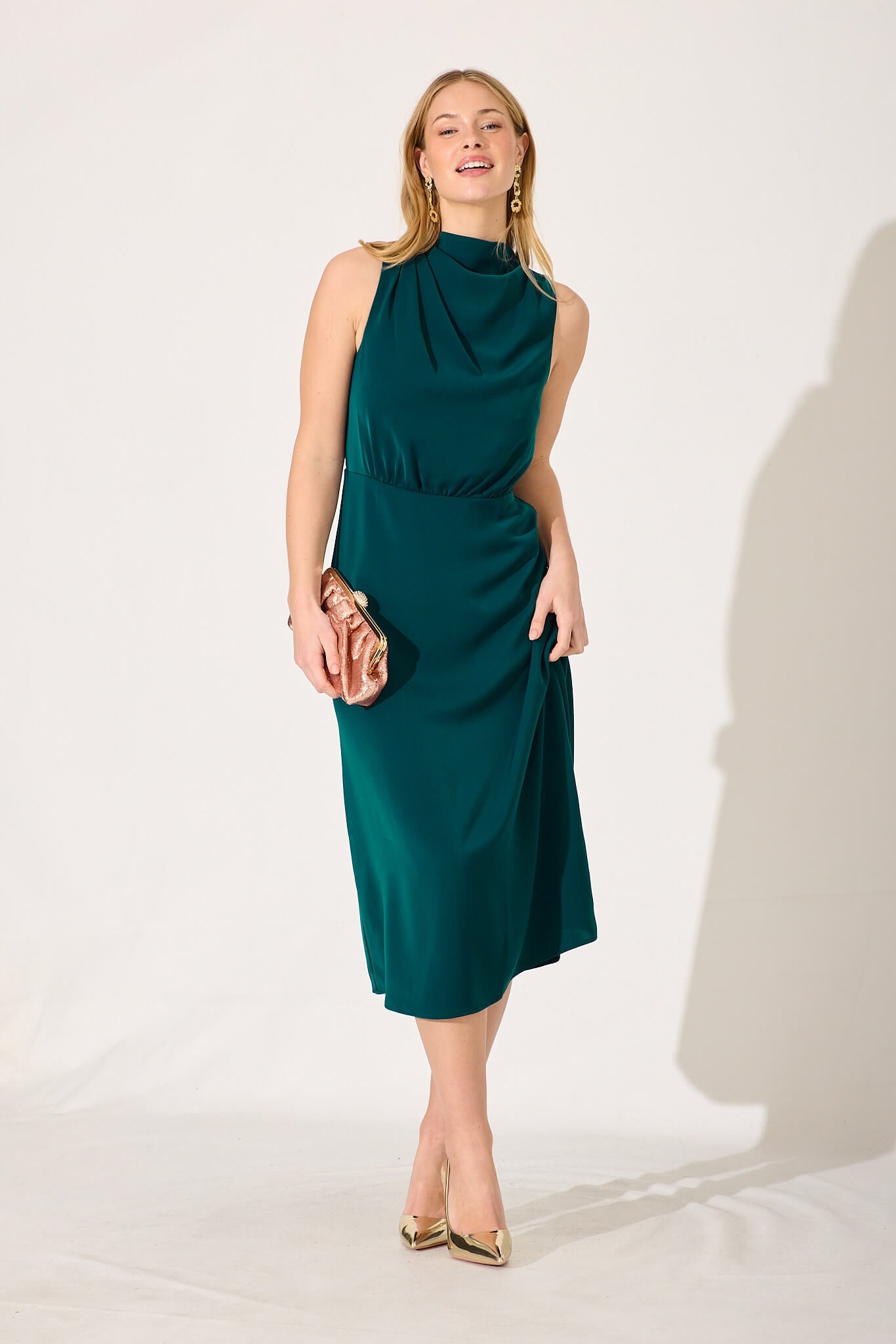 Evie Maxi Dress In Emerald
