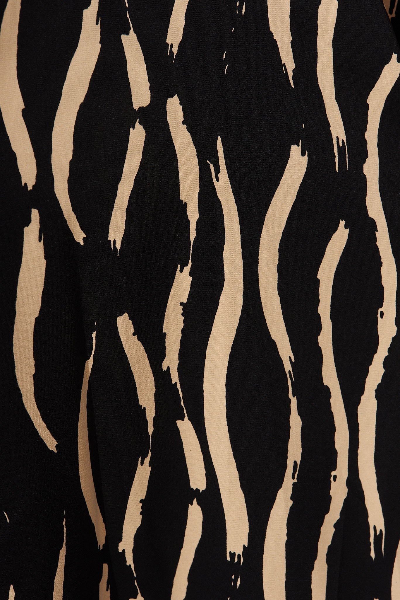 Page Pants In Black With Beige Print