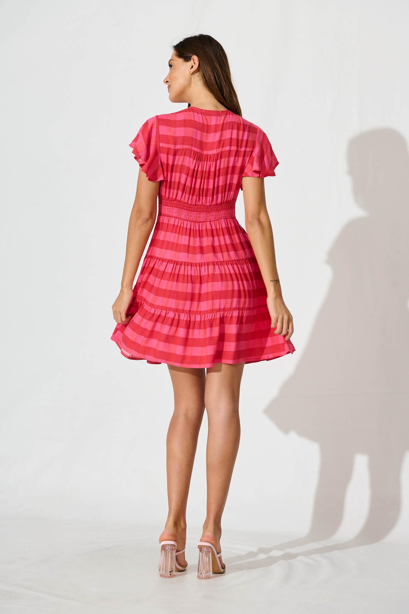 Lovina Dress In Red Stripe