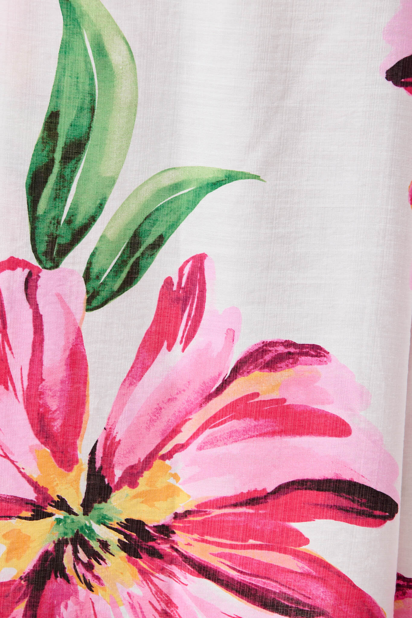 Mariah Pant In White With Pink Floral