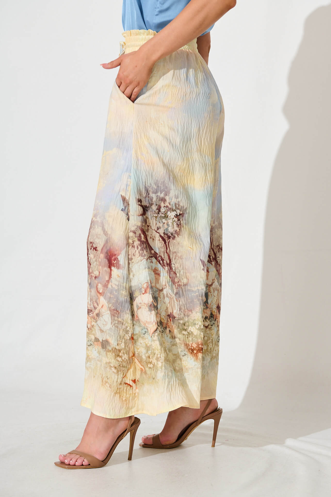 Mariah Pant In Pastel Multi Print