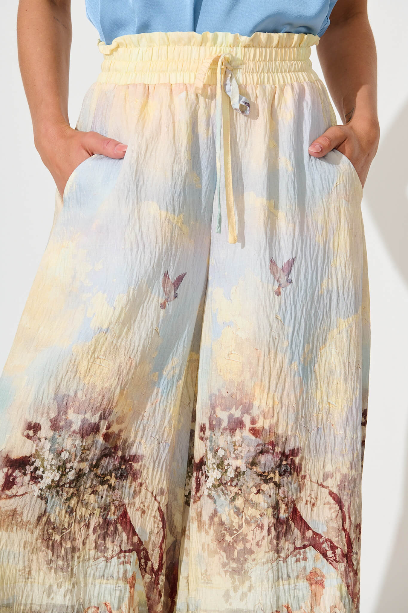 Mariah Pant In Pastel Multi Print