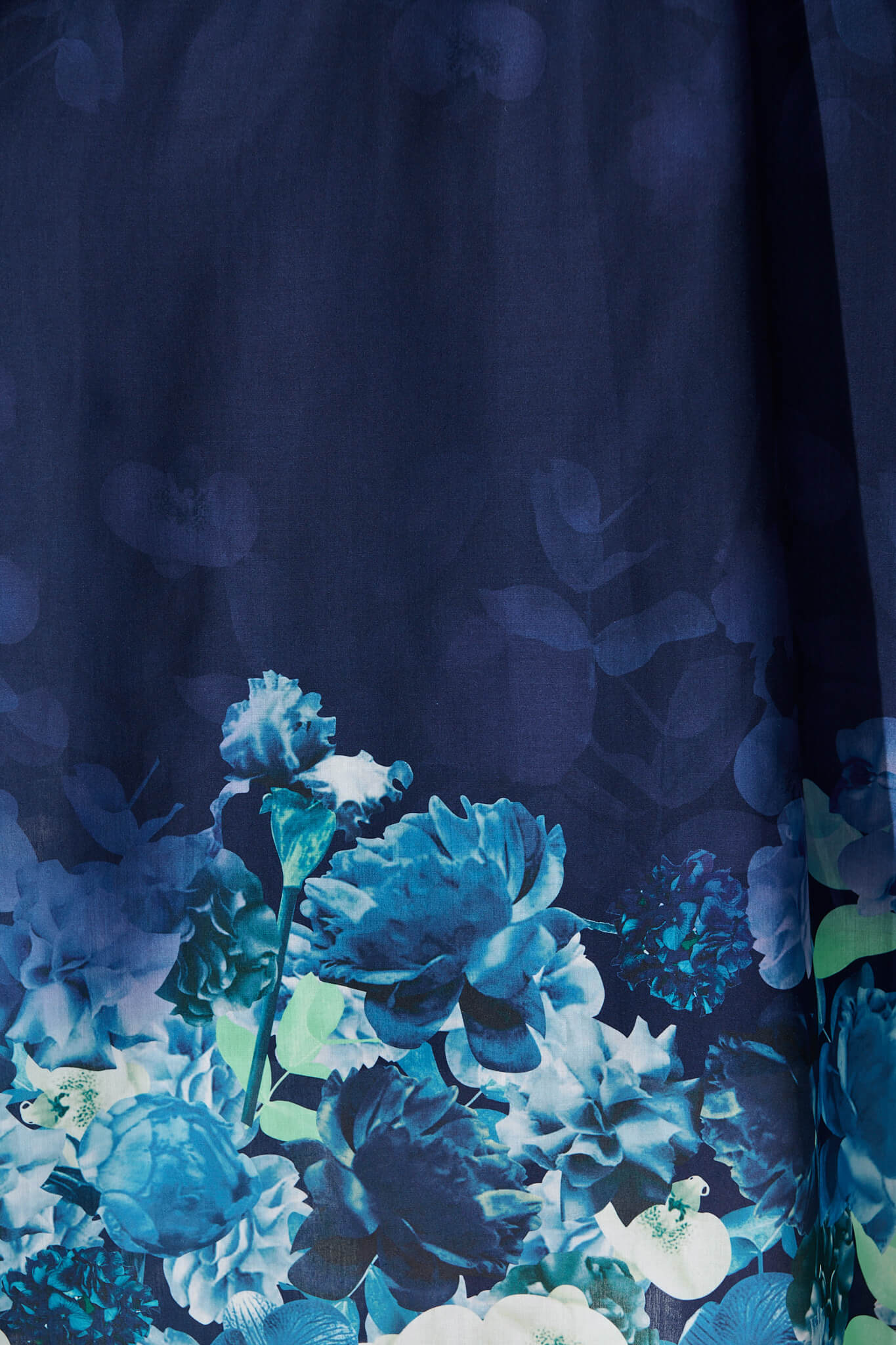 Divine Maxi Dress In Navy With Sage Multi Floral Print