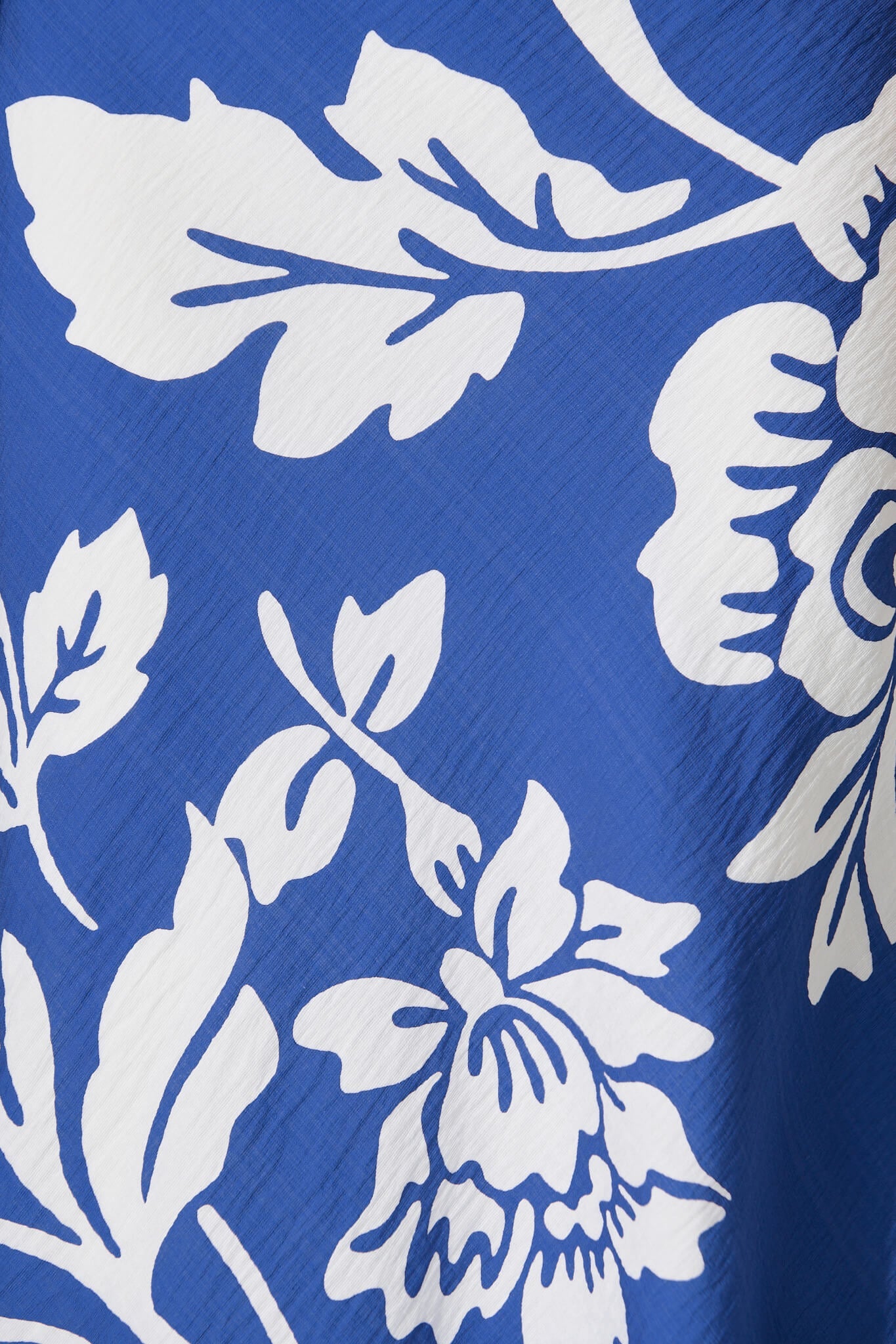 Georgiana Midi Dress in Blue with White Floral