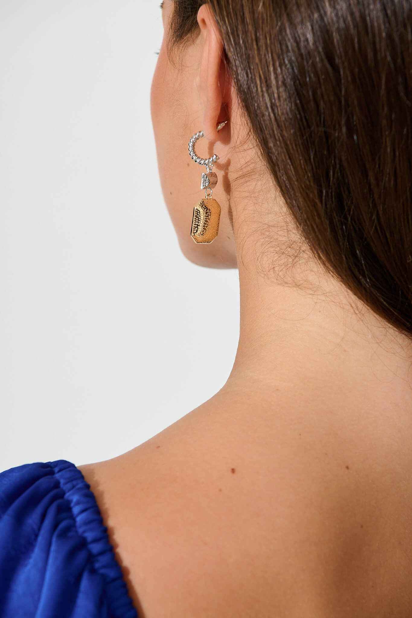 Calyx Drop Earrings in Blue