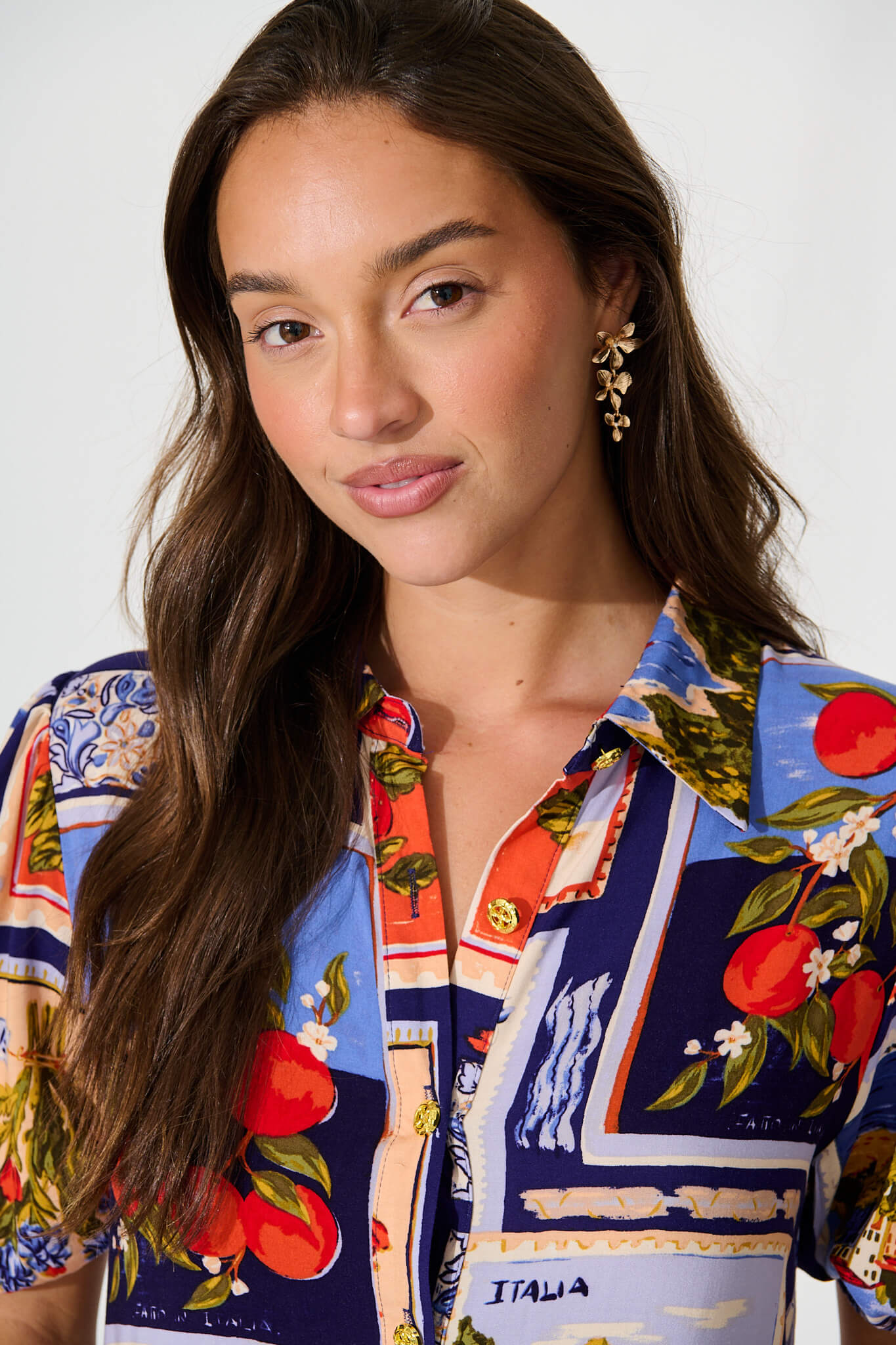 Alize Drop Earrings in Gold