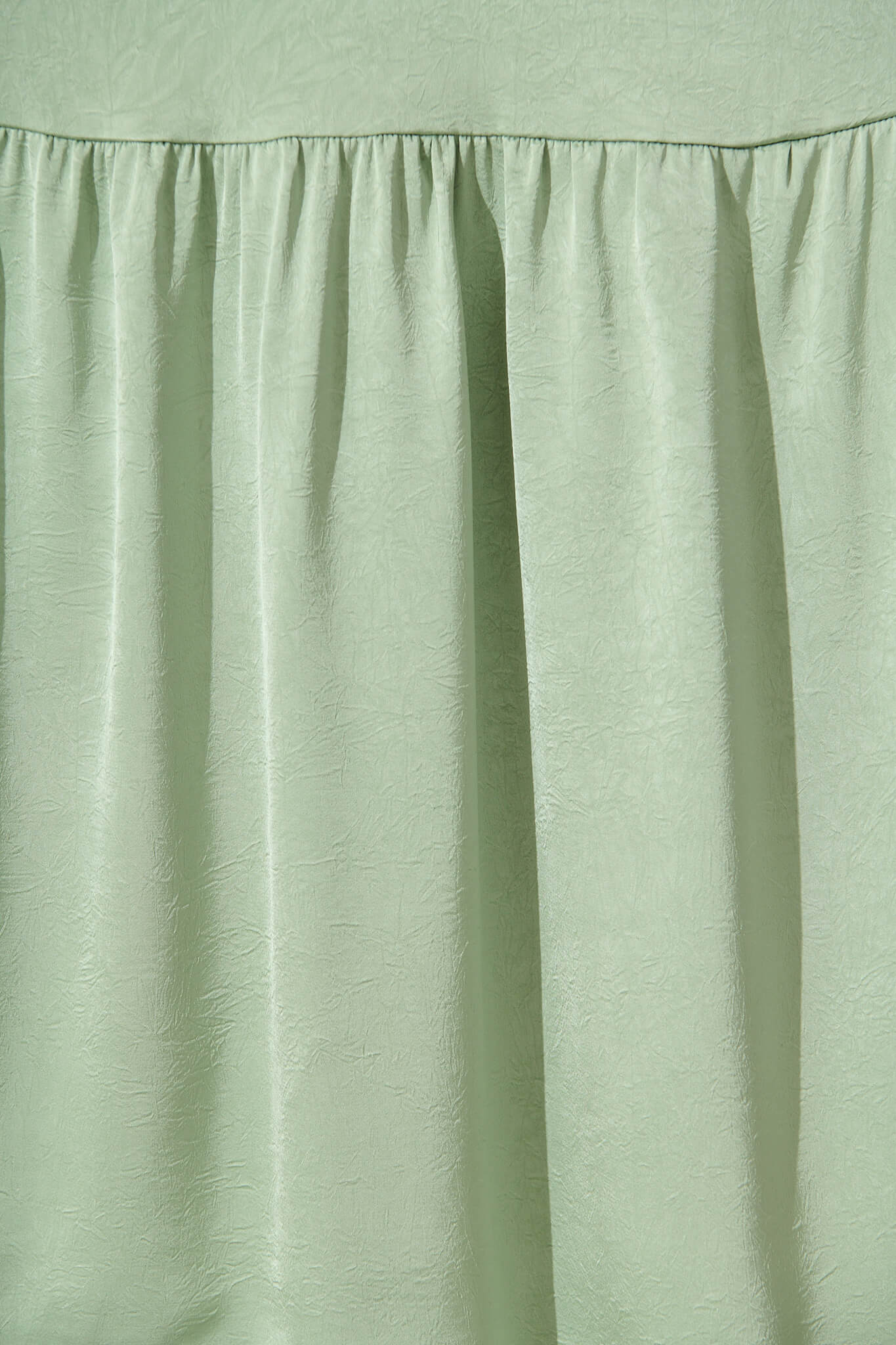 Constantine Maxi Dress In Pale Green Crinkle Satin