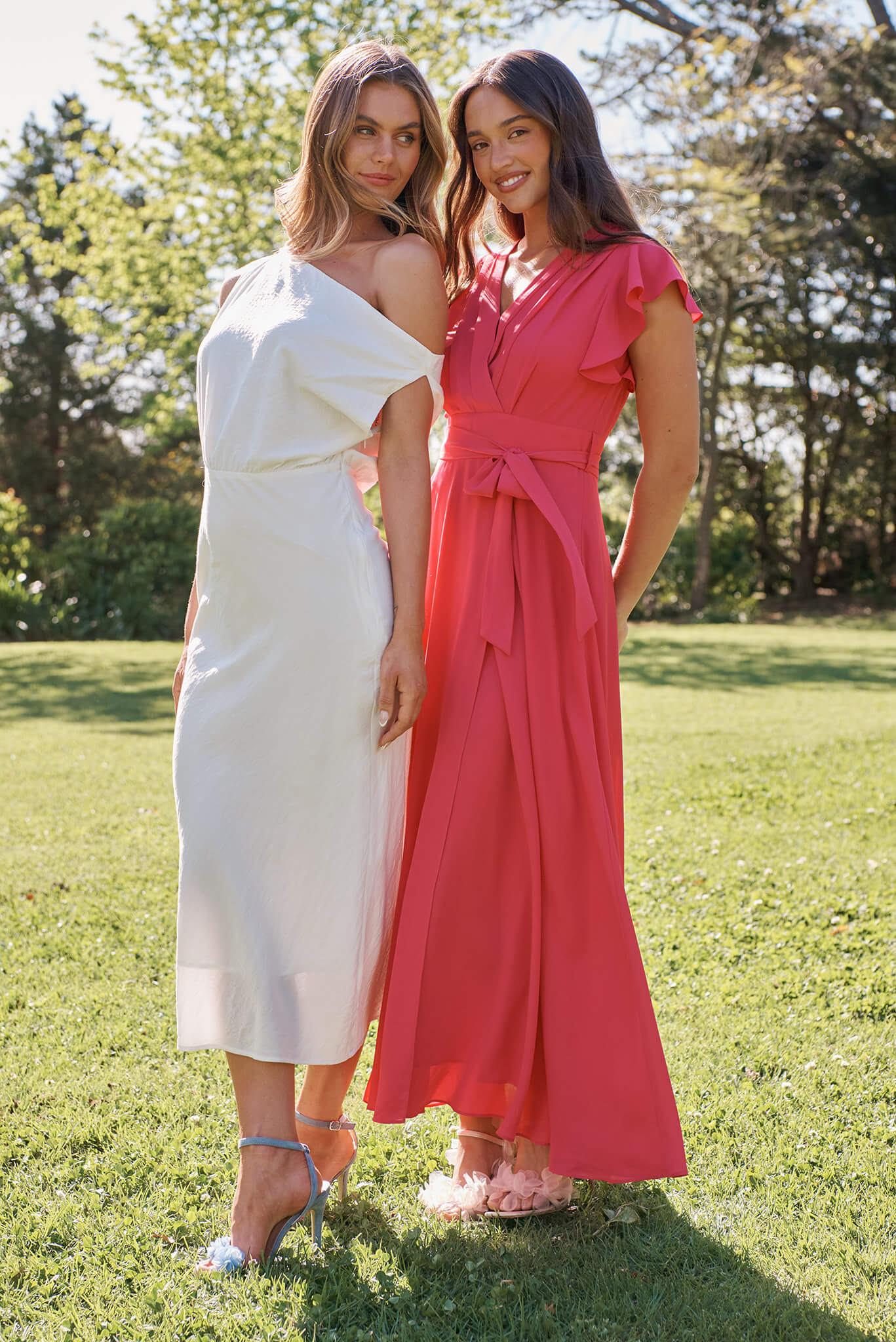 Wynter Maxi Dress in Fuchsia Chiffon