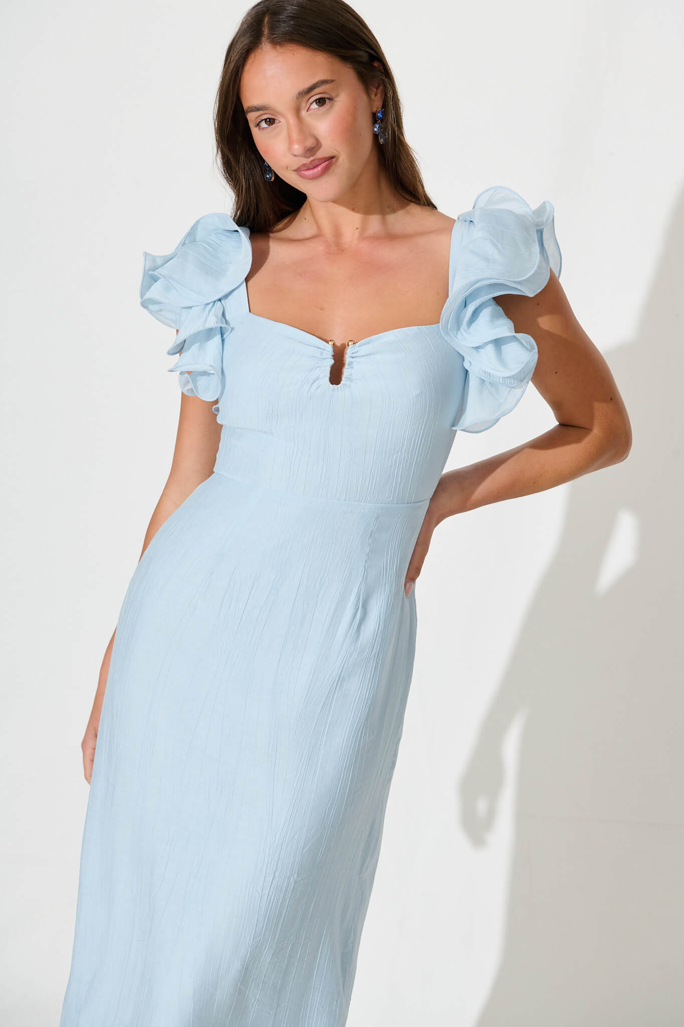 Mystic Maxi Dress In Pale Blue