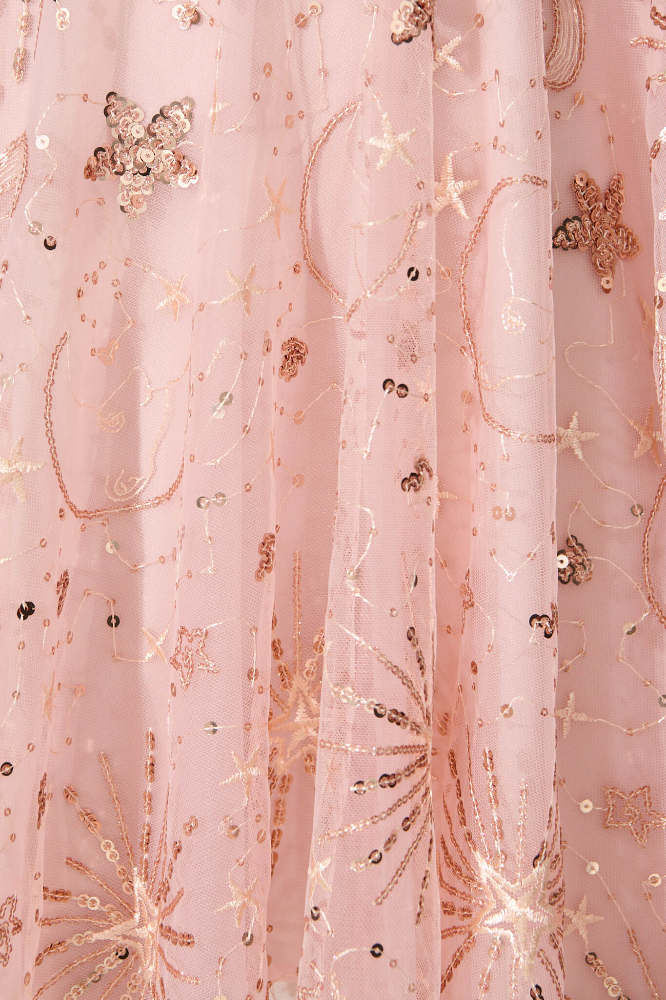 Dazzi Dress In Rose Gold Sequin
