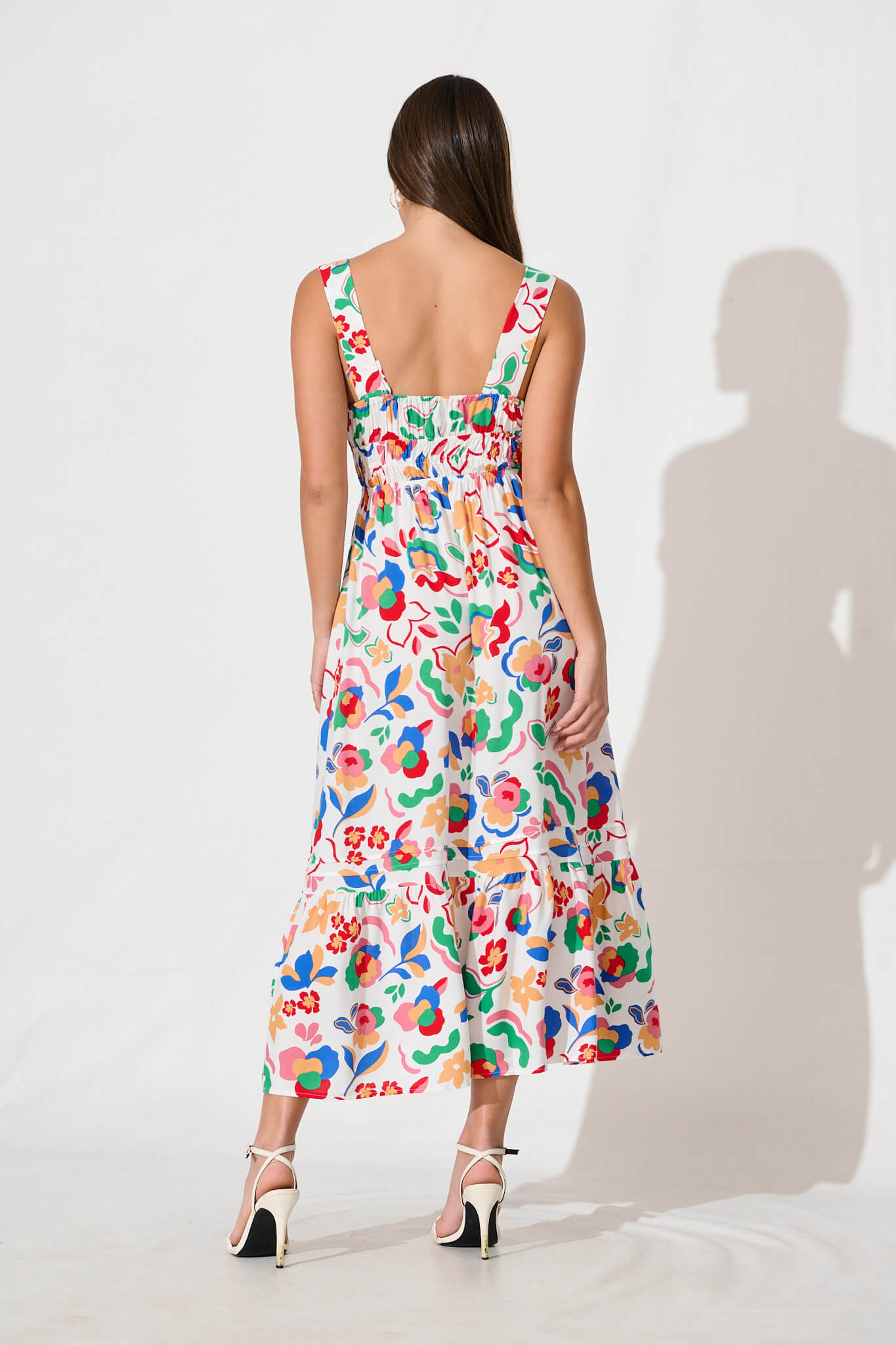 Beautiful Midi Dress in Multi Floral