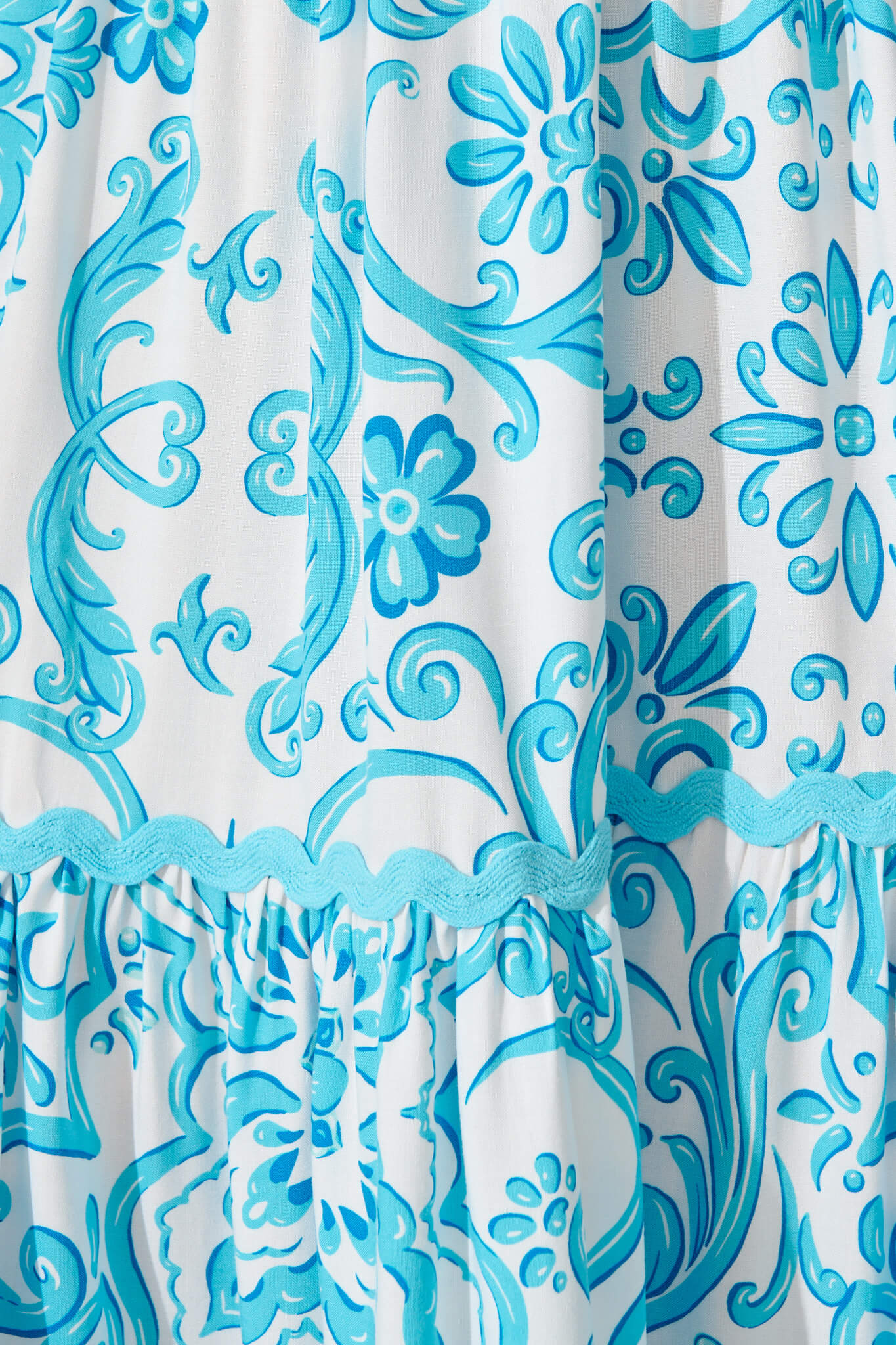 Emani Maxi Dress in Blue Print