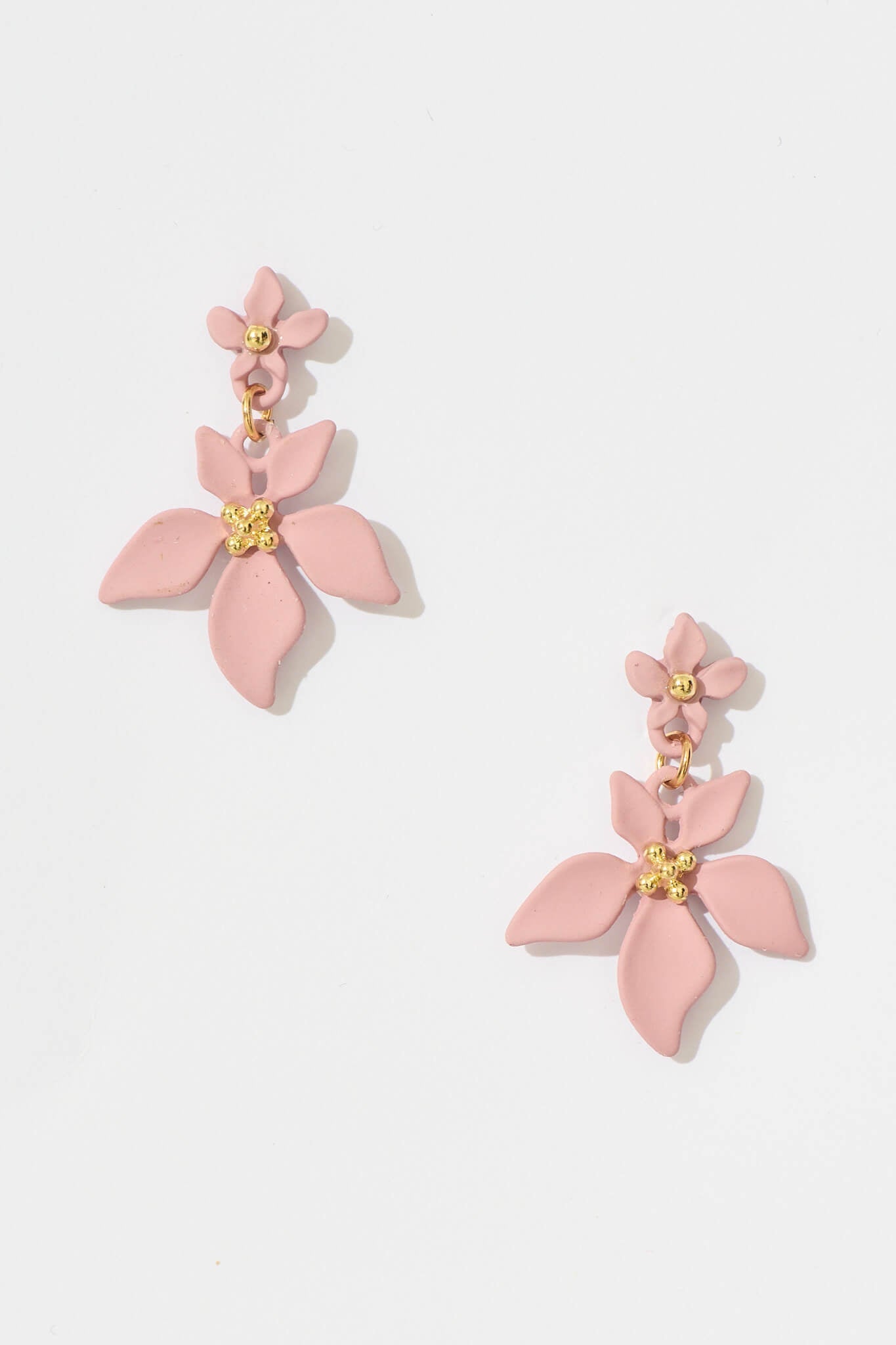 Edalene Drop Earrings in Blush