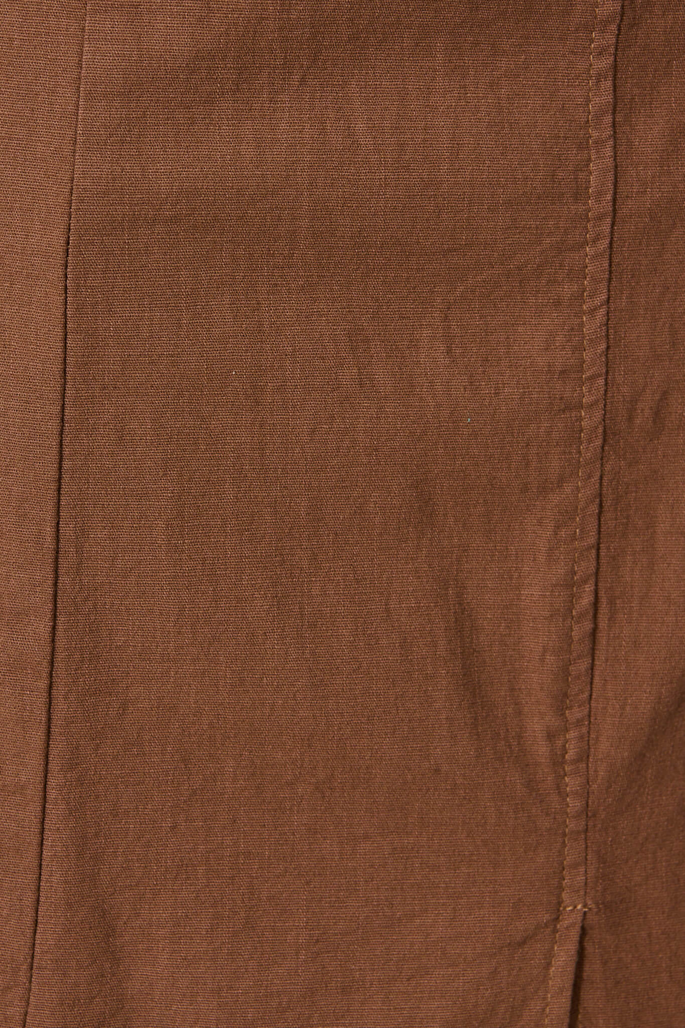 Edalene Midi Skirt in Chocolate Cotton Blend