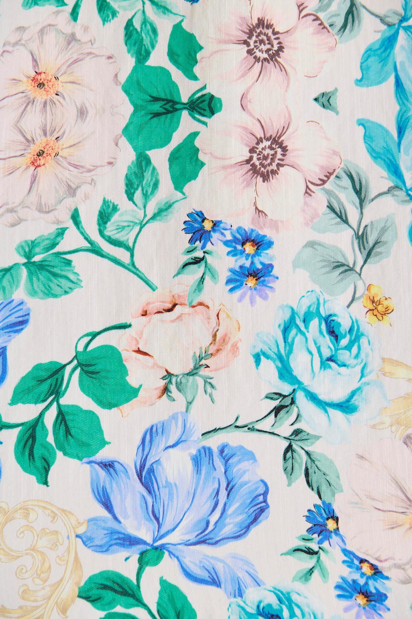 Nemy Top in Blue Multi Print