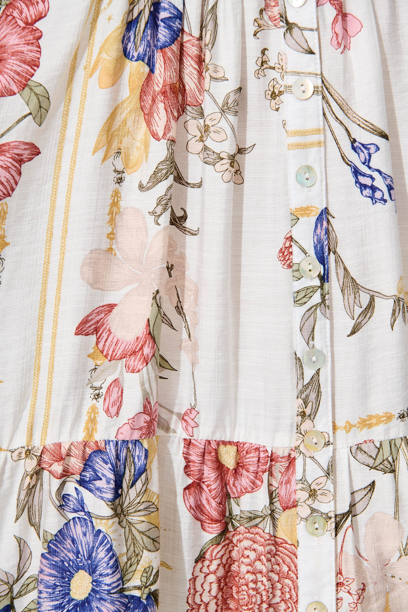 Emelyn Smock Dress In Vintage Floral Print