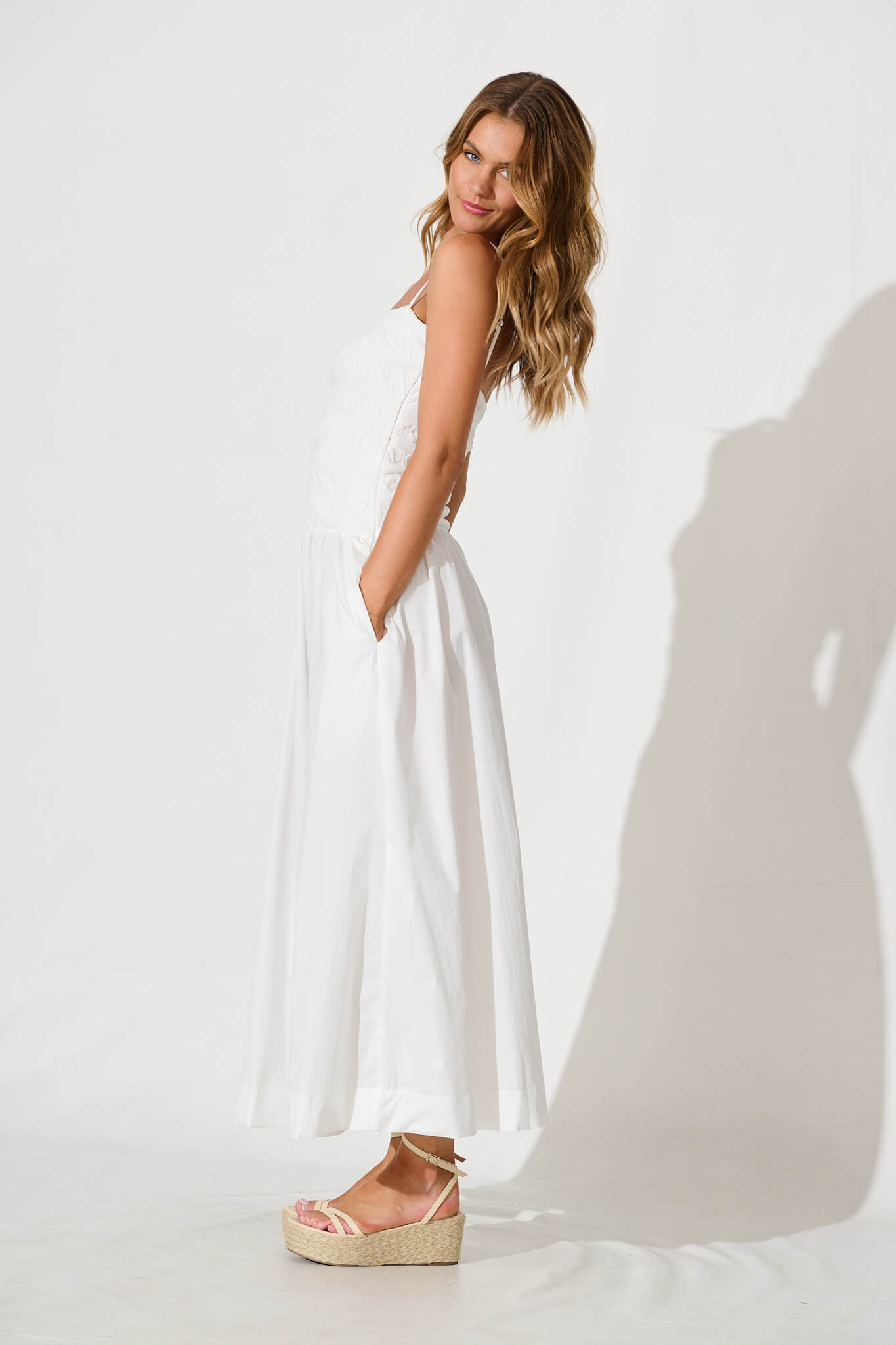 Mayotte Maxi Dress in White