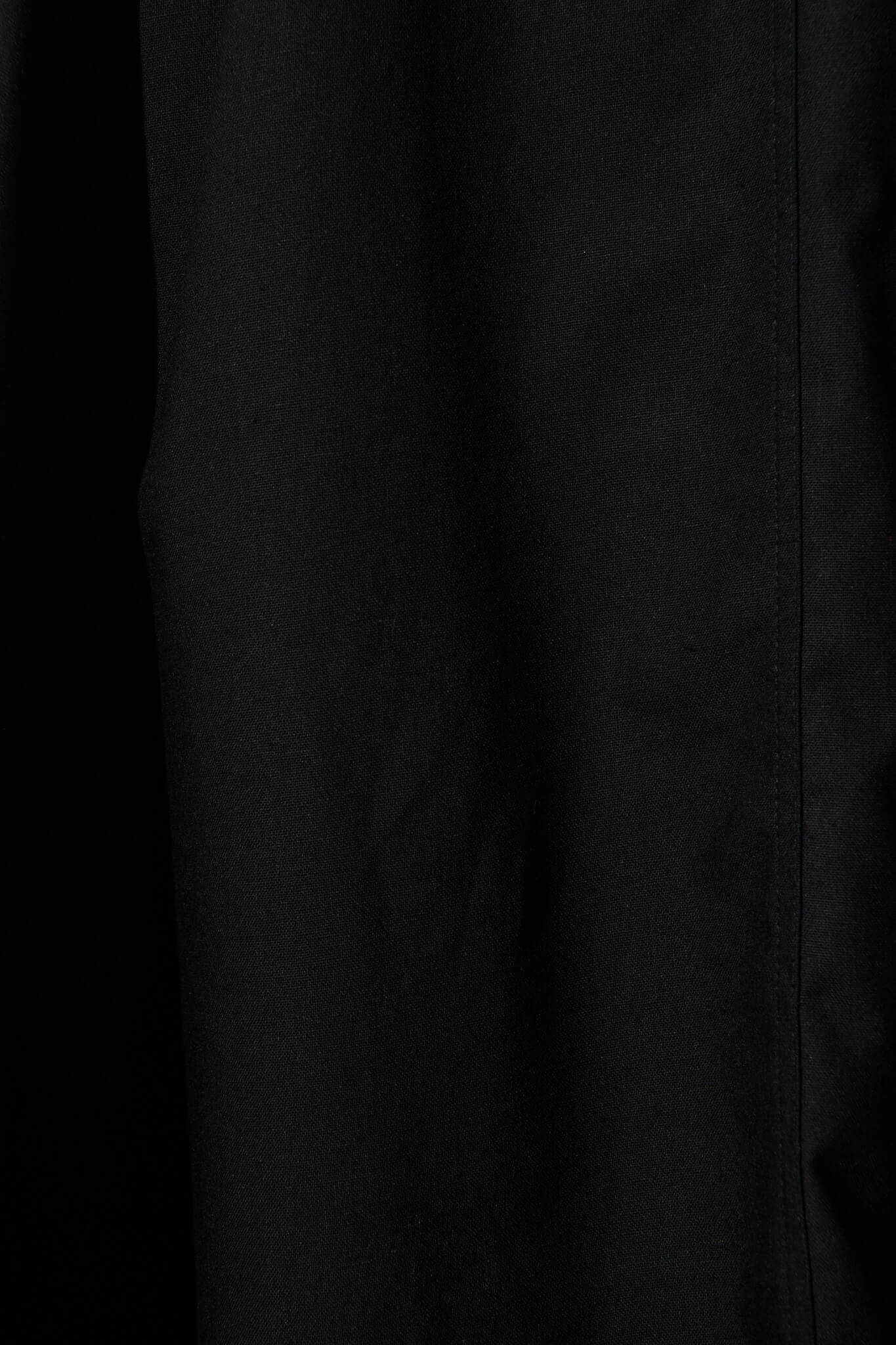 Iliya Midi Dress in Black Cotton Linen