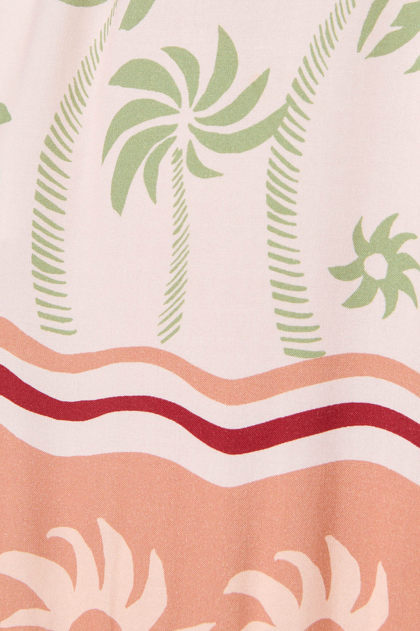 Vance Midi Shirt Dress in Beige Multi Print