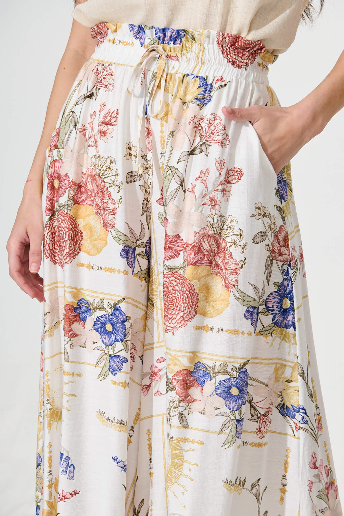 Mariah Pant In Vintage Floral Print