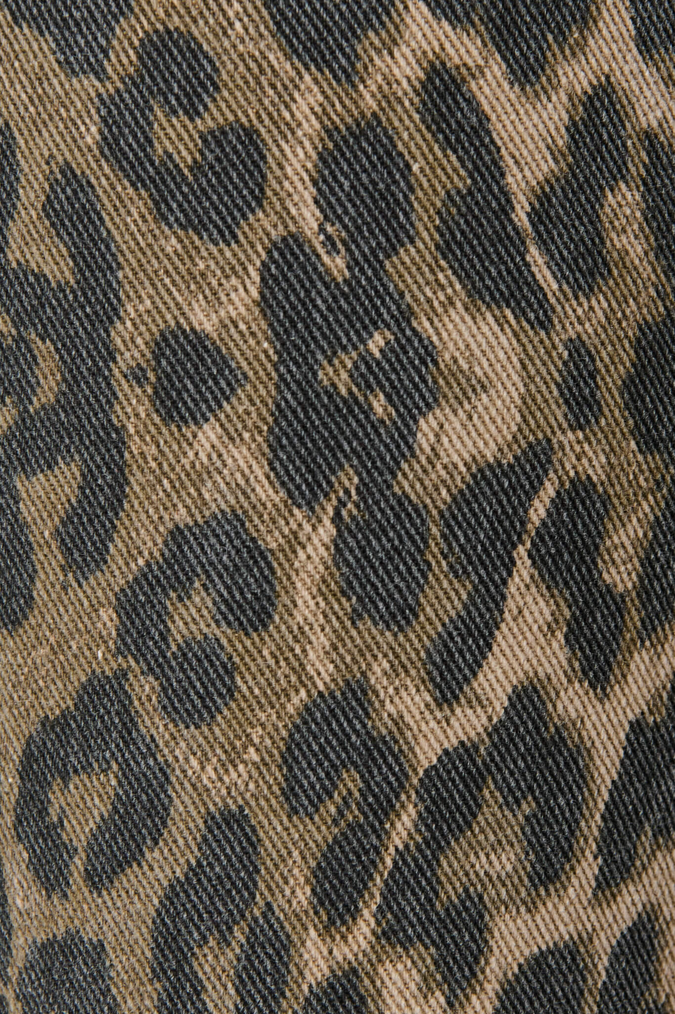 Graciela High Rise Straight Leg Jean In Leopard Denim