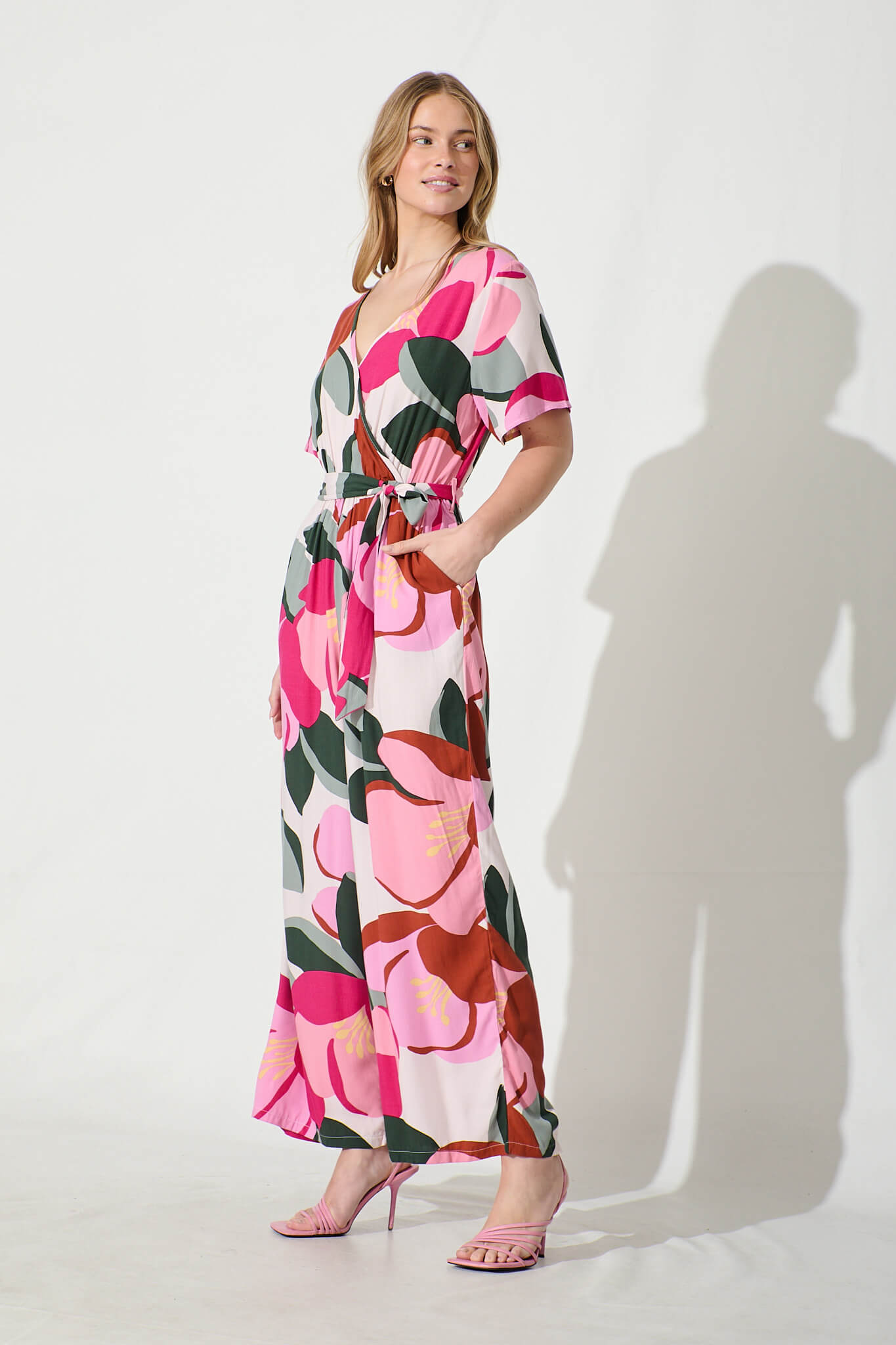 Calliope Jumpsuit in Multi Floral Print