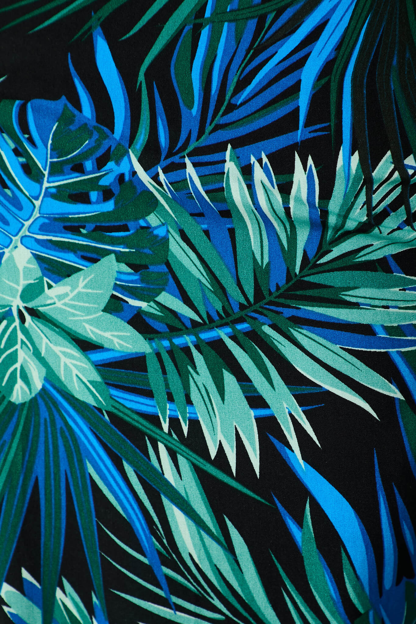 Gabby Lounge Pants in Multi Blue Leaf Print