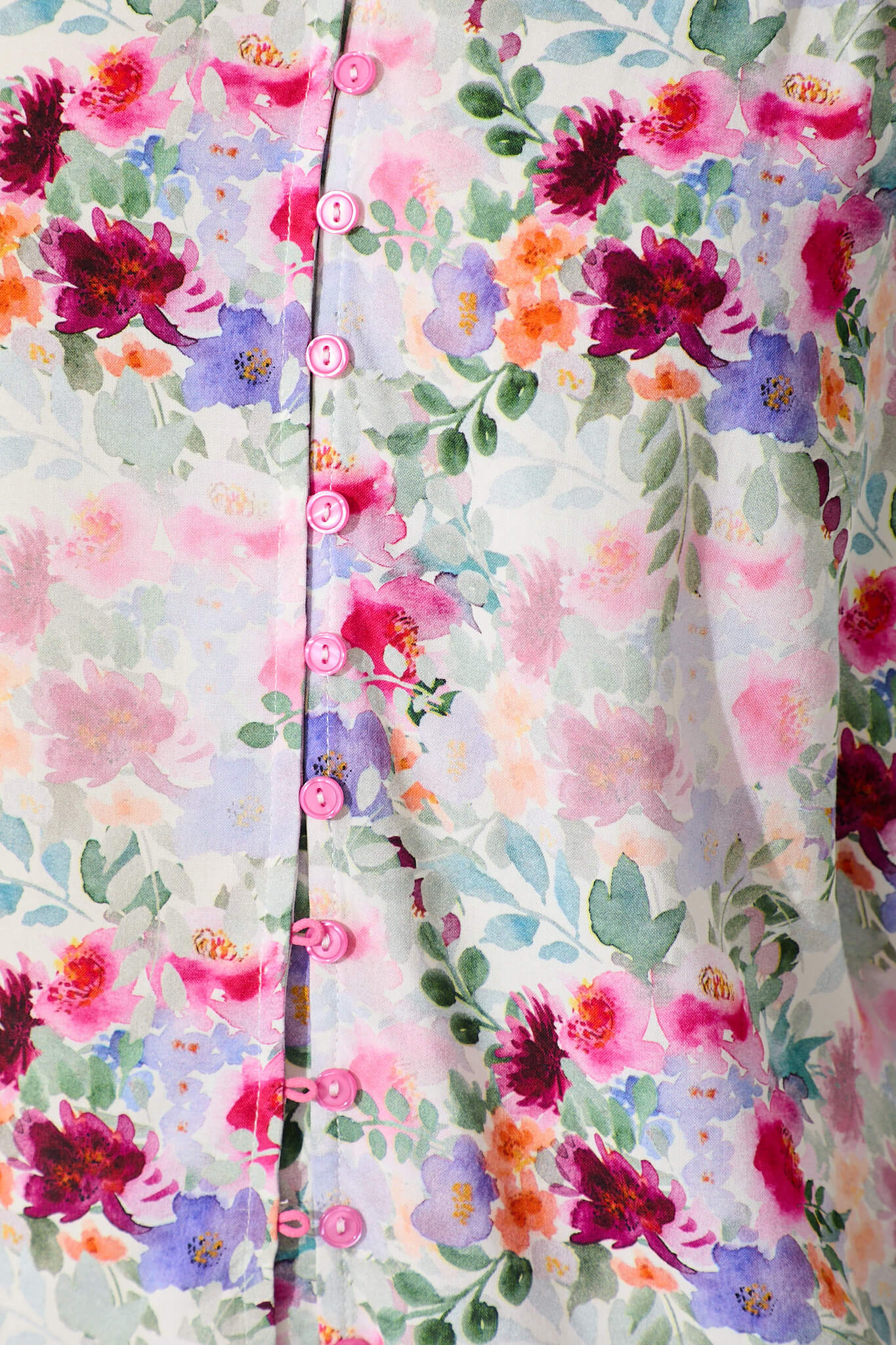 Malia Top in Multi Watercolour floral