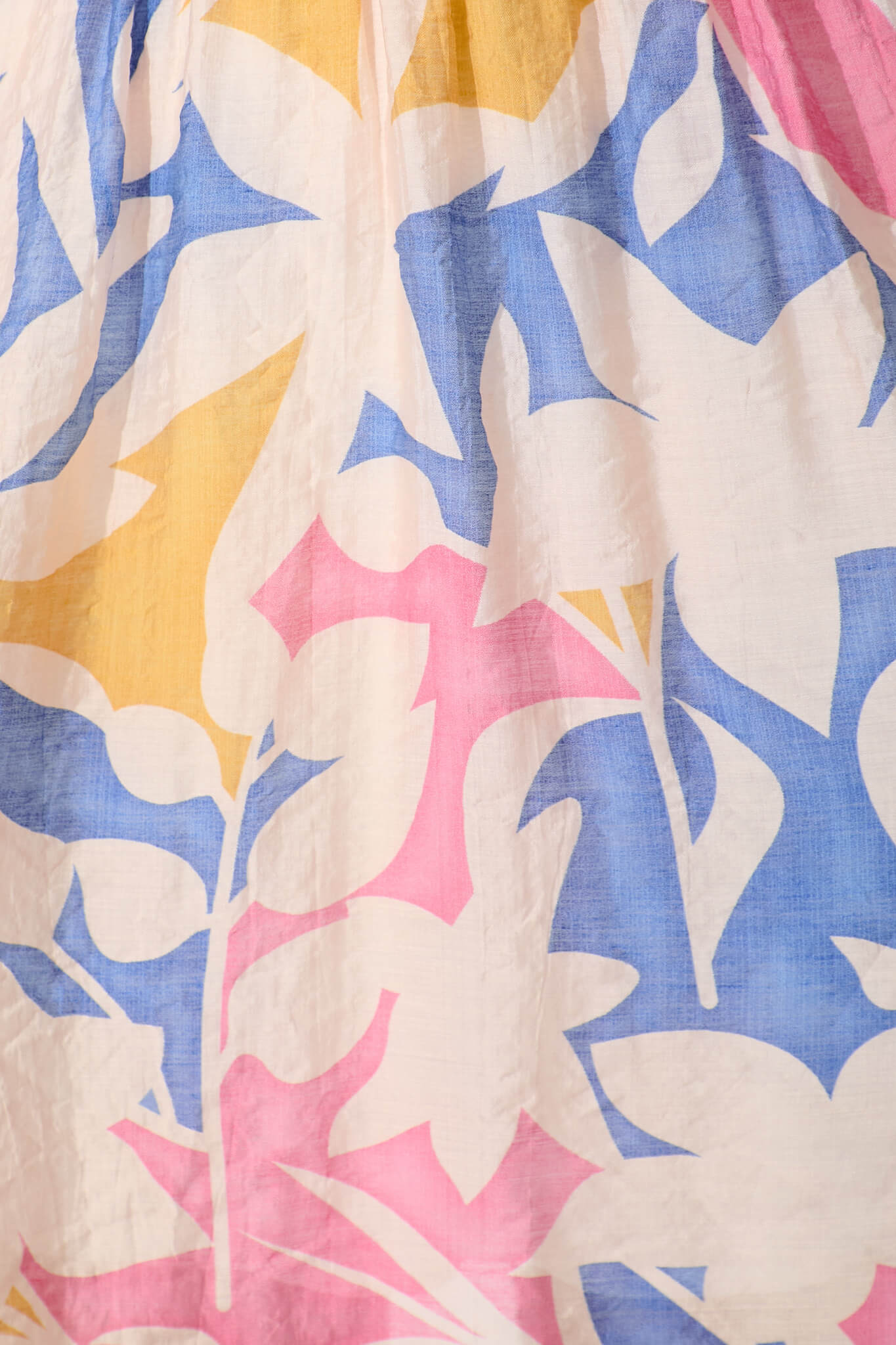 Sabalana Dress in Blue with Blush Print