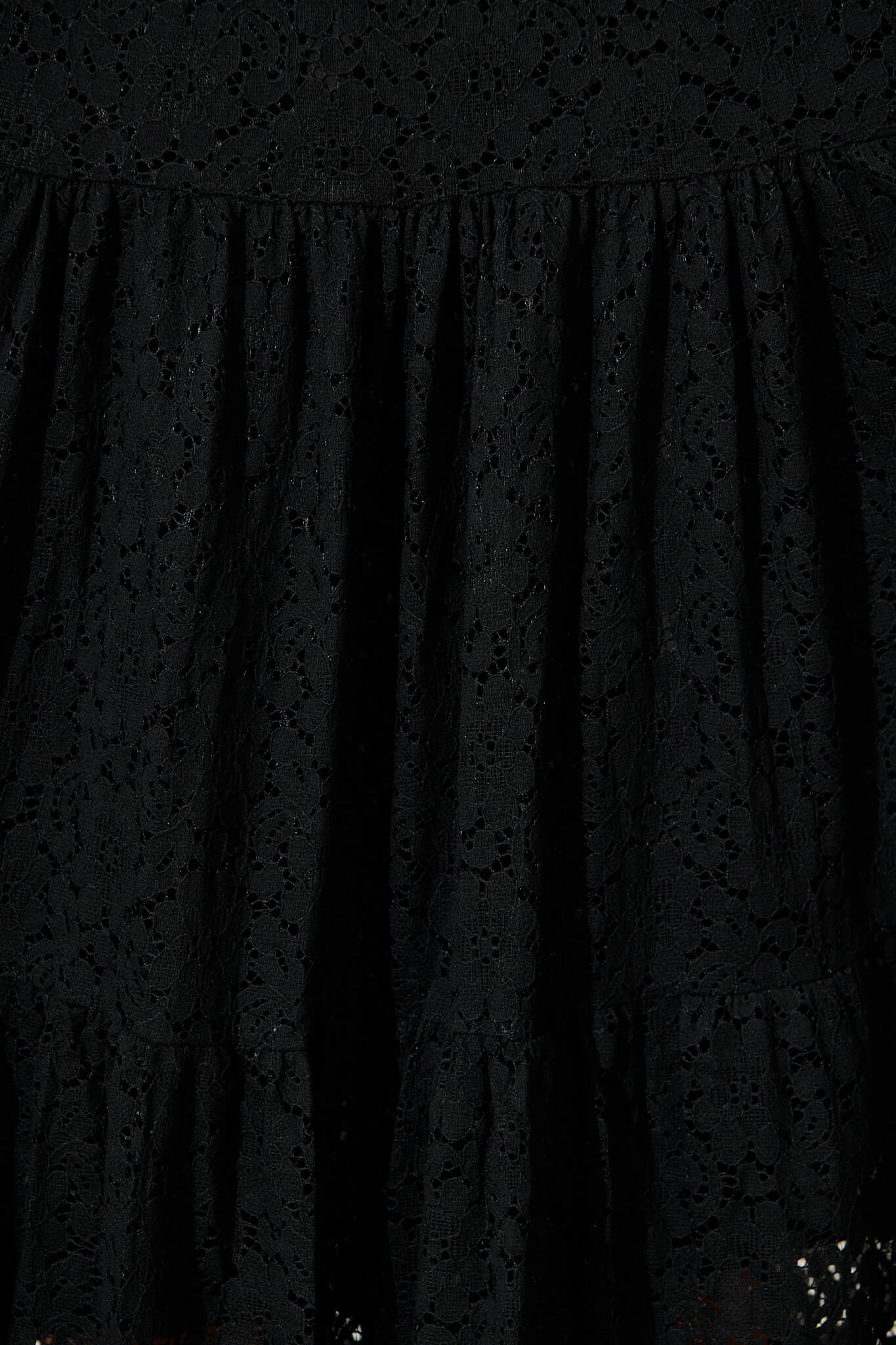 Augustus Midi Skirt in Black Lace