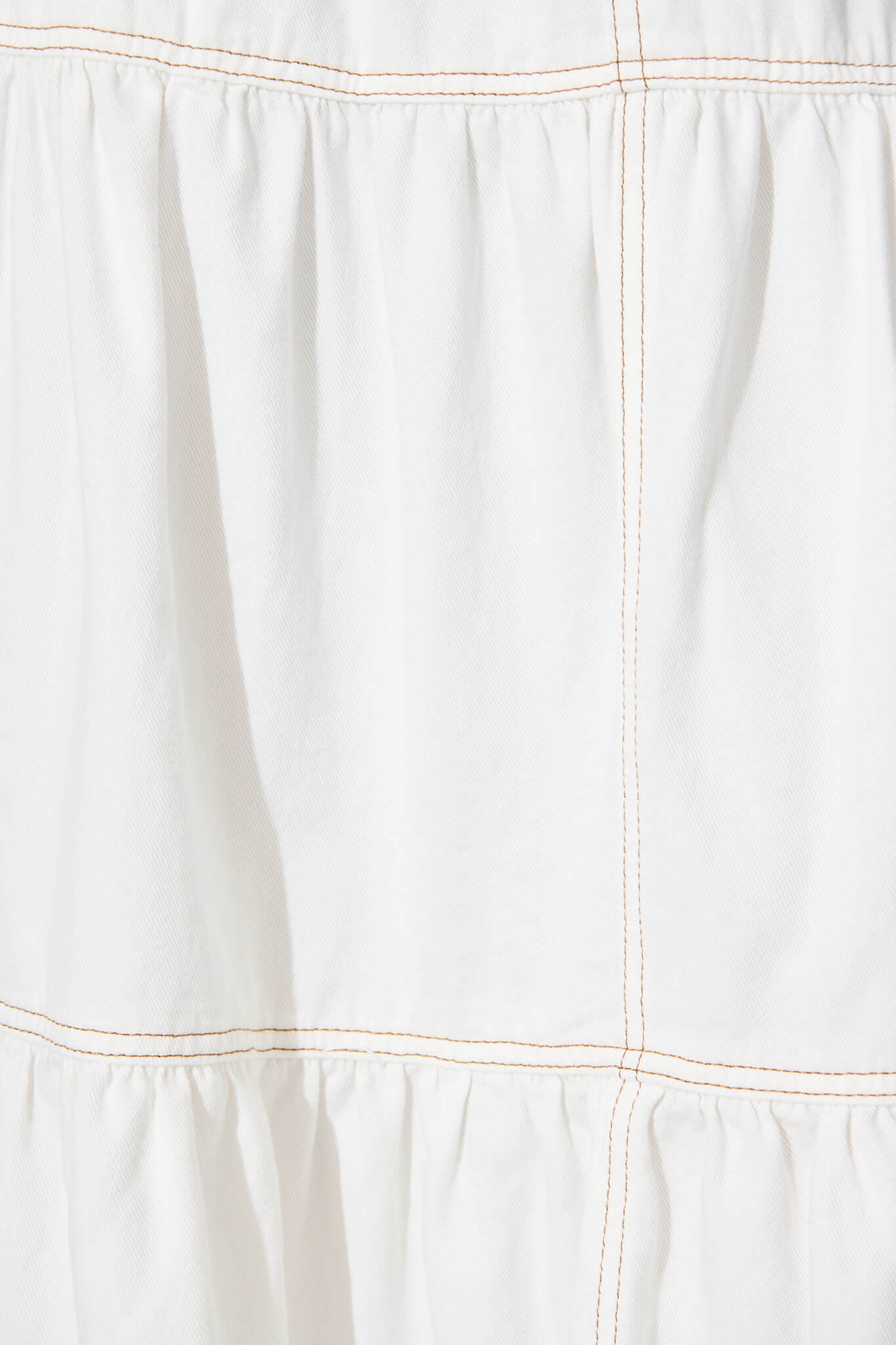 Aisha Maxi Skirt In White Denim