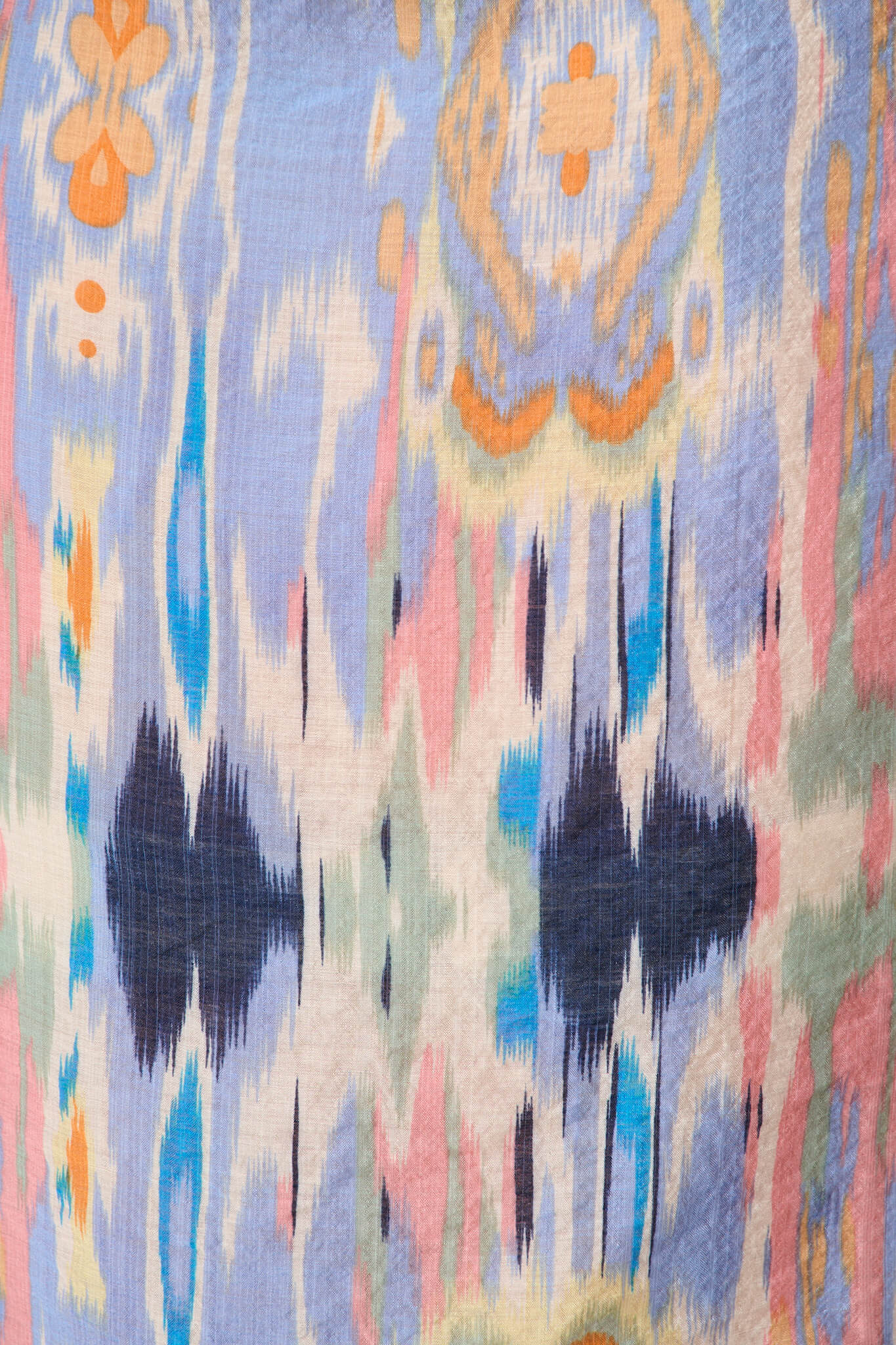 Downey Top In Blue Multi Print