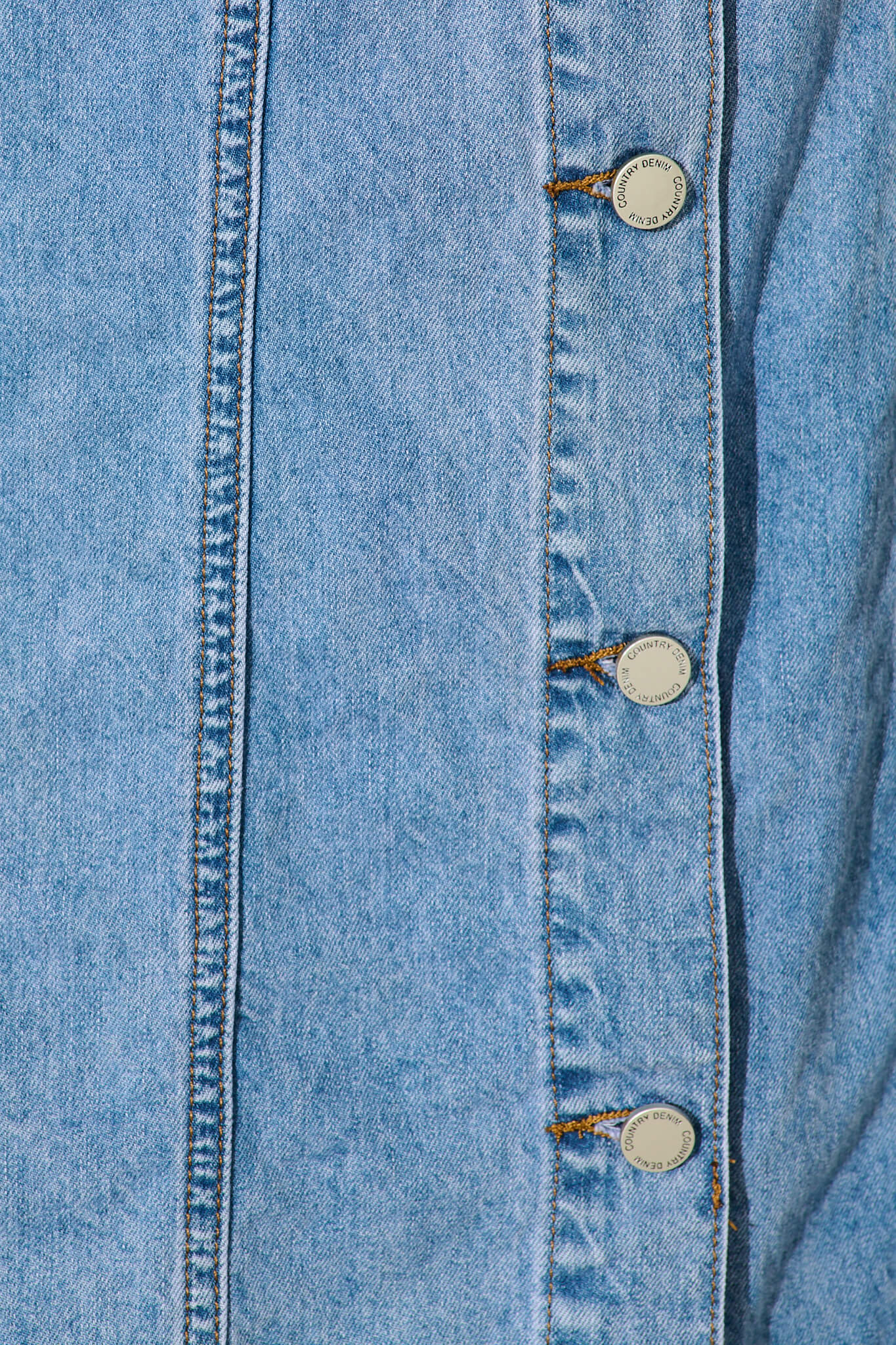 Laurence Shirt Dress in Light Blue Denim