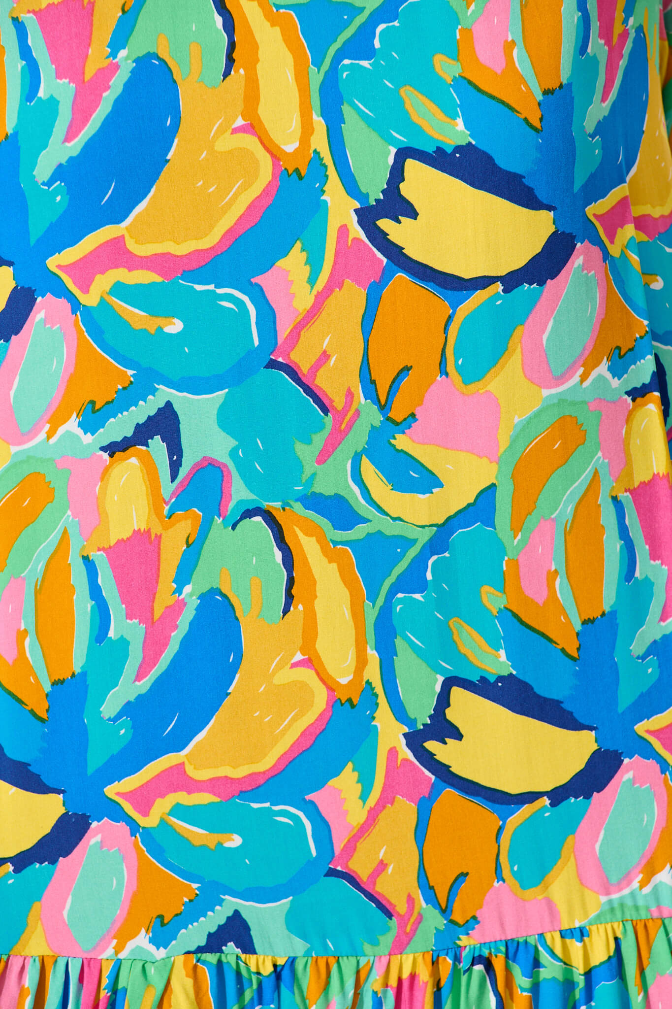 Nyla Smock Dress in Blue Multi