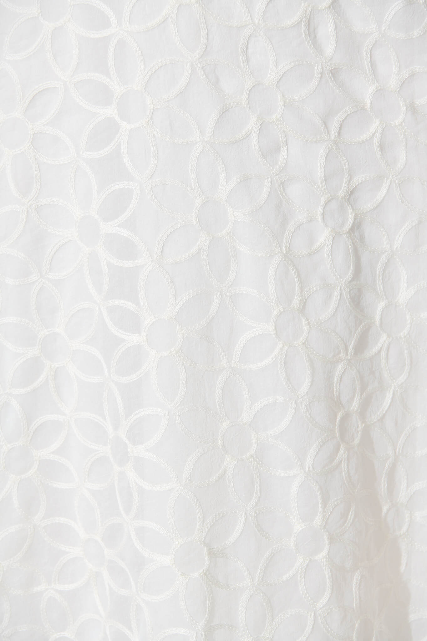 Countess Maxi Dress In White Embroidered Organza