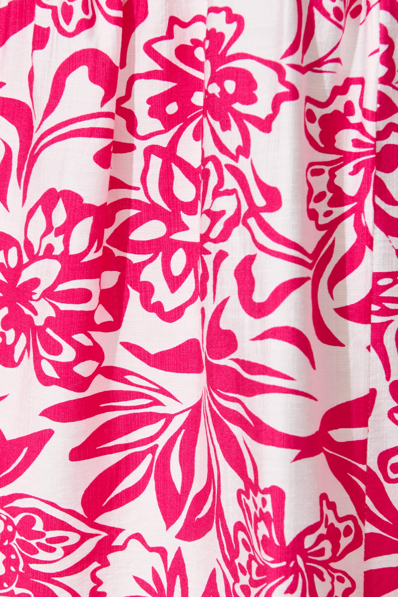 Kristianne Midi Dress In White With Pink Floral