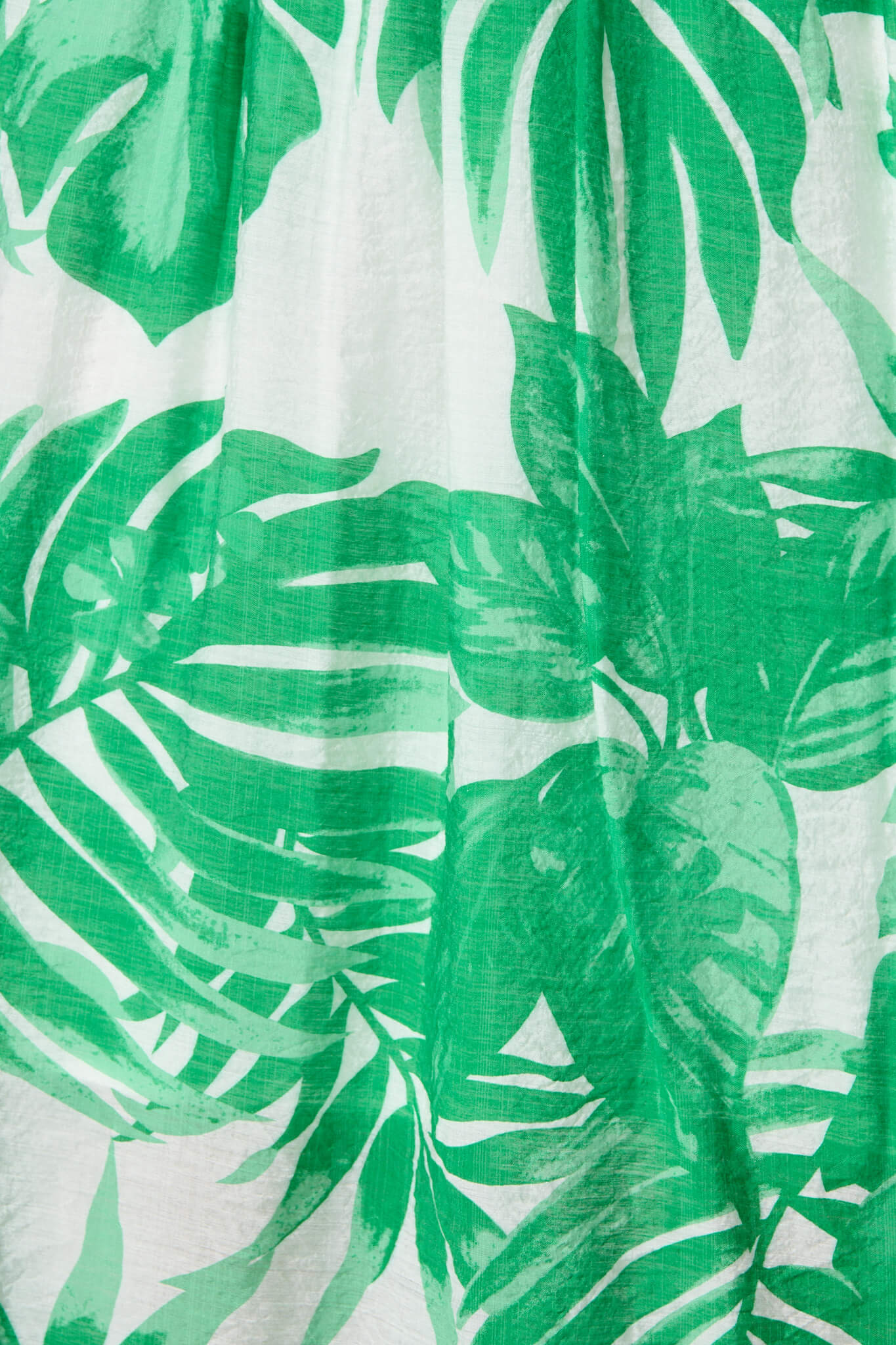 Lavita Midi Dress in Green Leaf Print