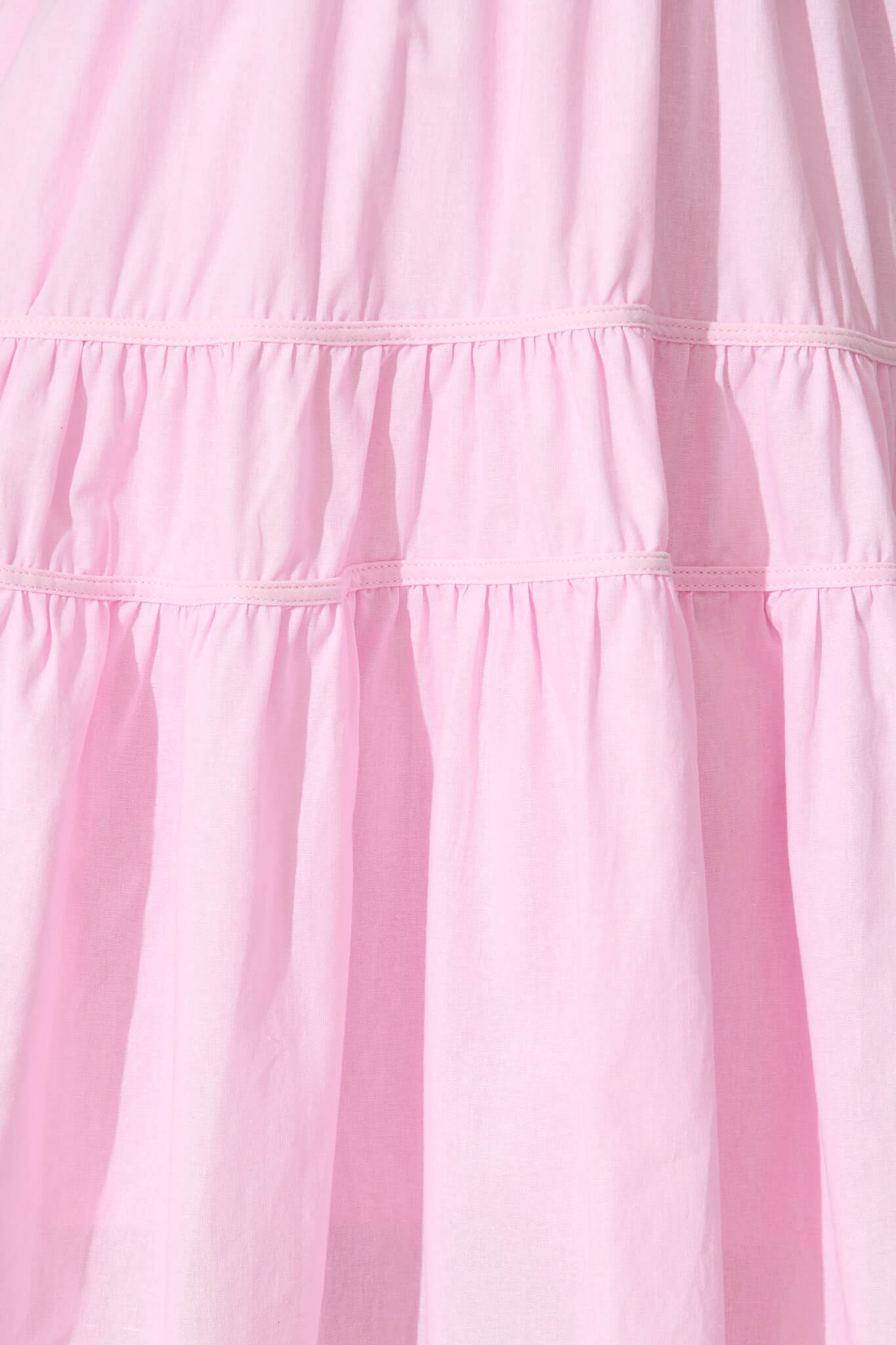 PRE ORDER Amalie Midi Dress In Pale Pink Cotton