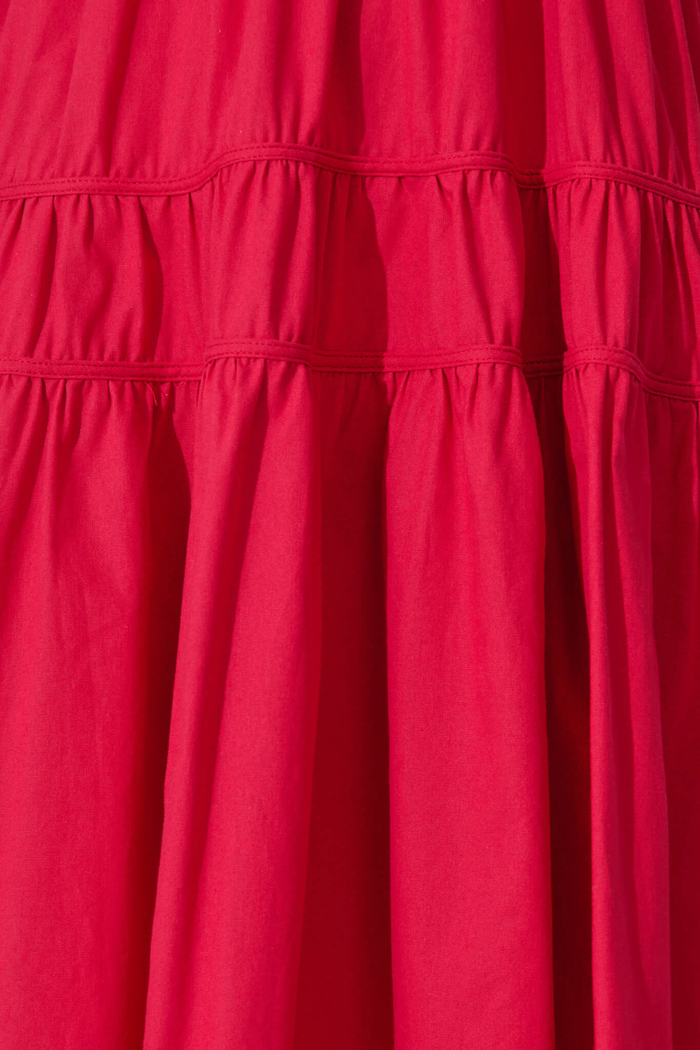 Amalie Midi Dress In Red Cotton