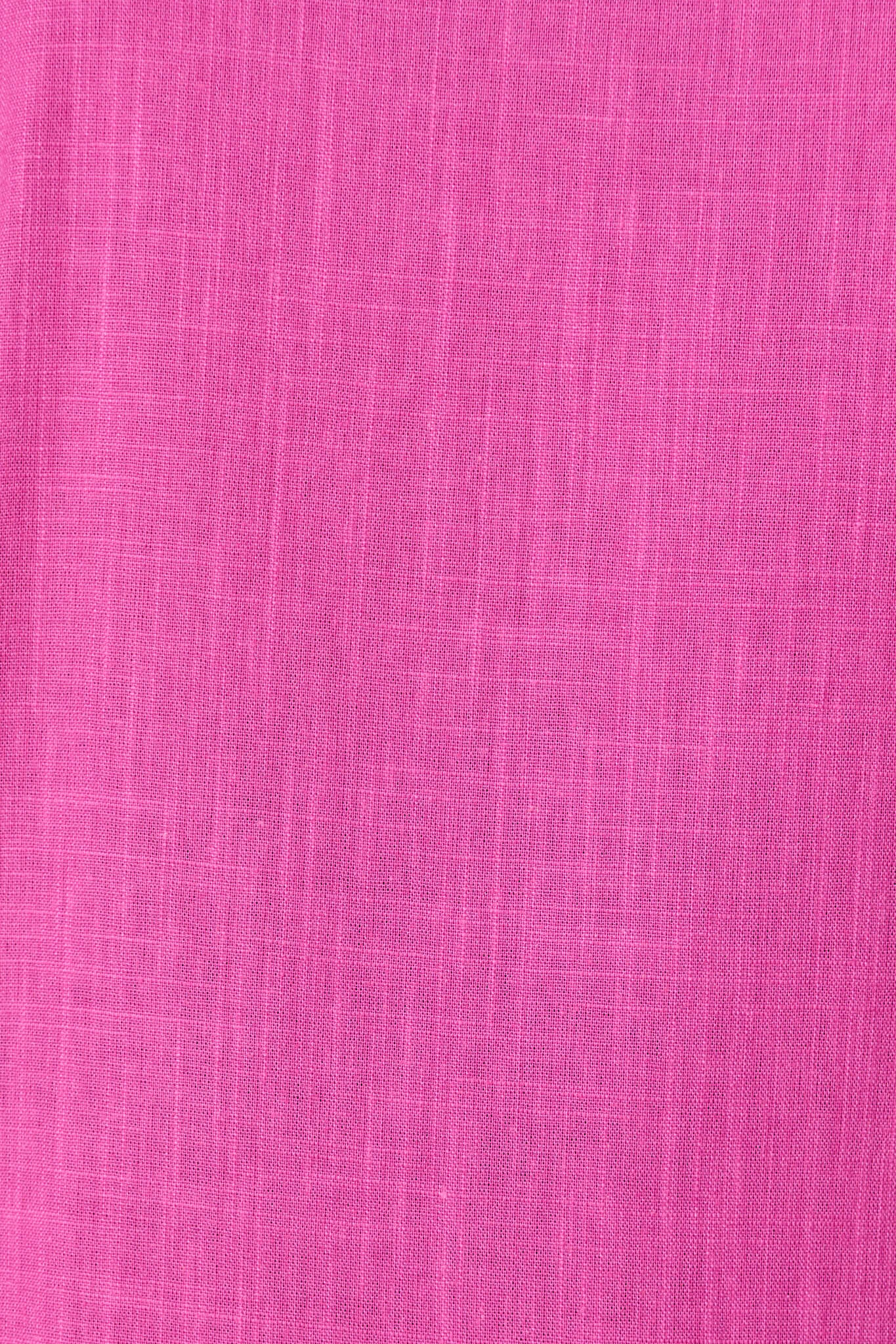 Rejina Top In Hot Pink Linen Blend