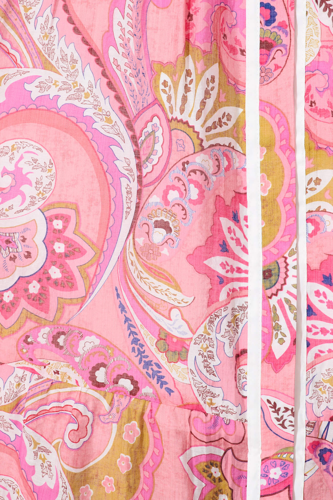 Dion Maxi Shirt Dress In Multi Pink Print