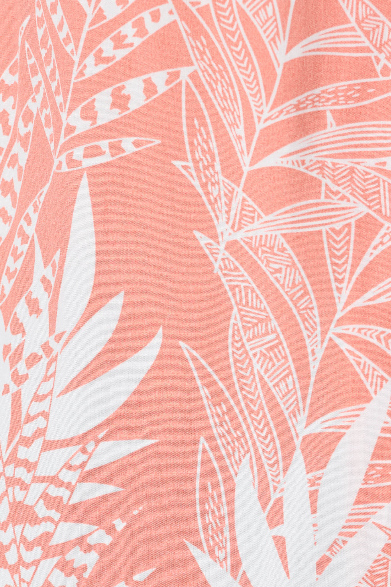 Tessy Top in Peach with White Leaf