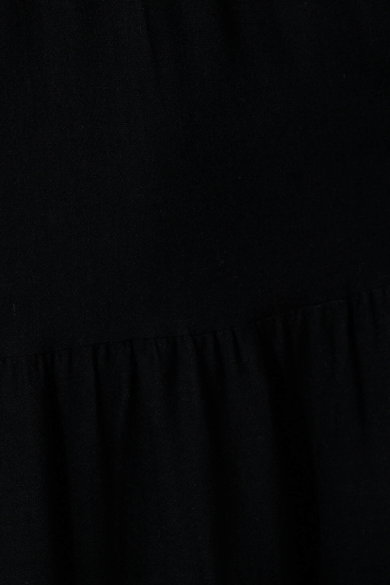 Zenith Midi Dress in Black Linen Blend