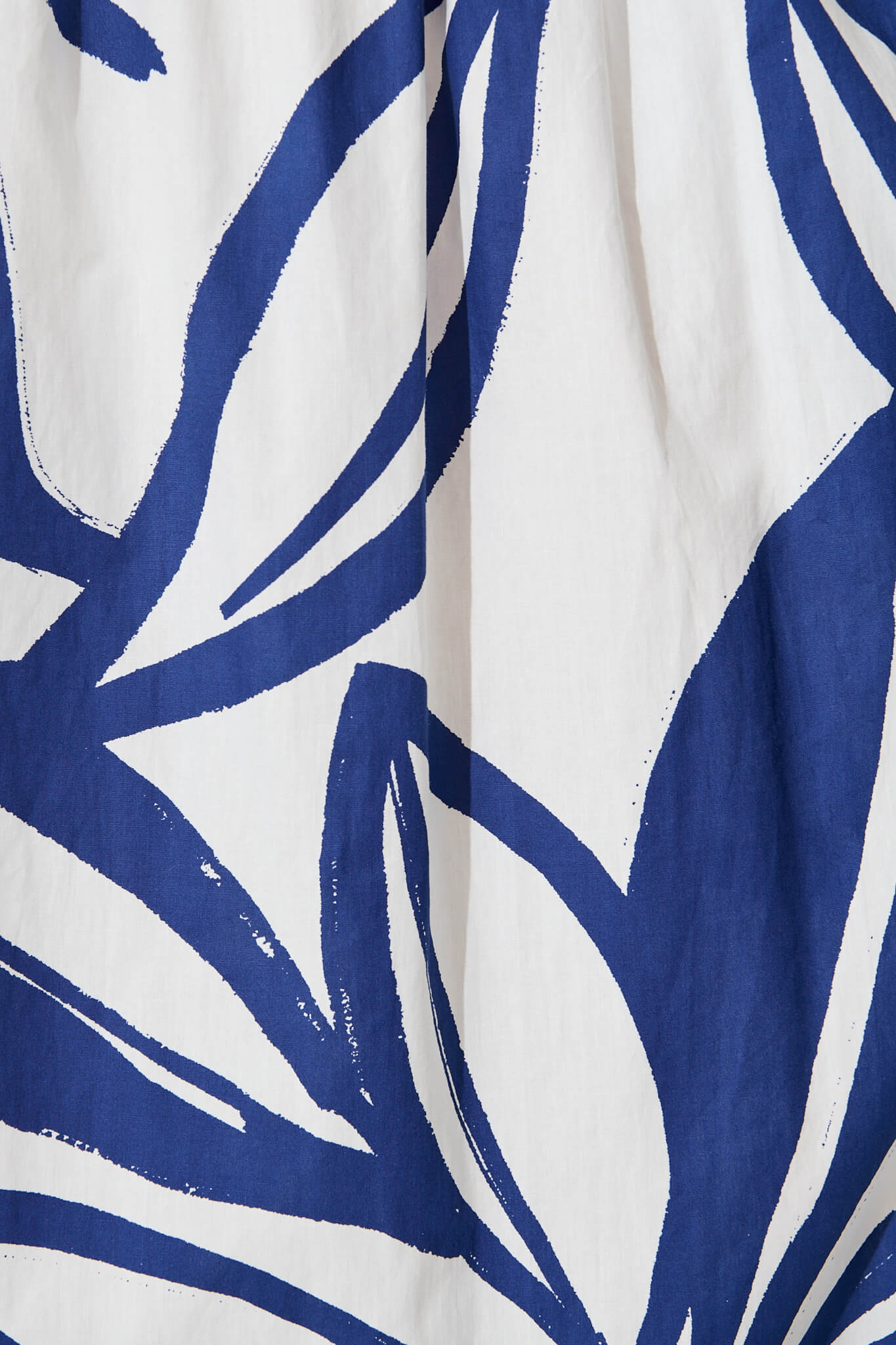 Bradie Maxi Skirt in Blue and White Cotton