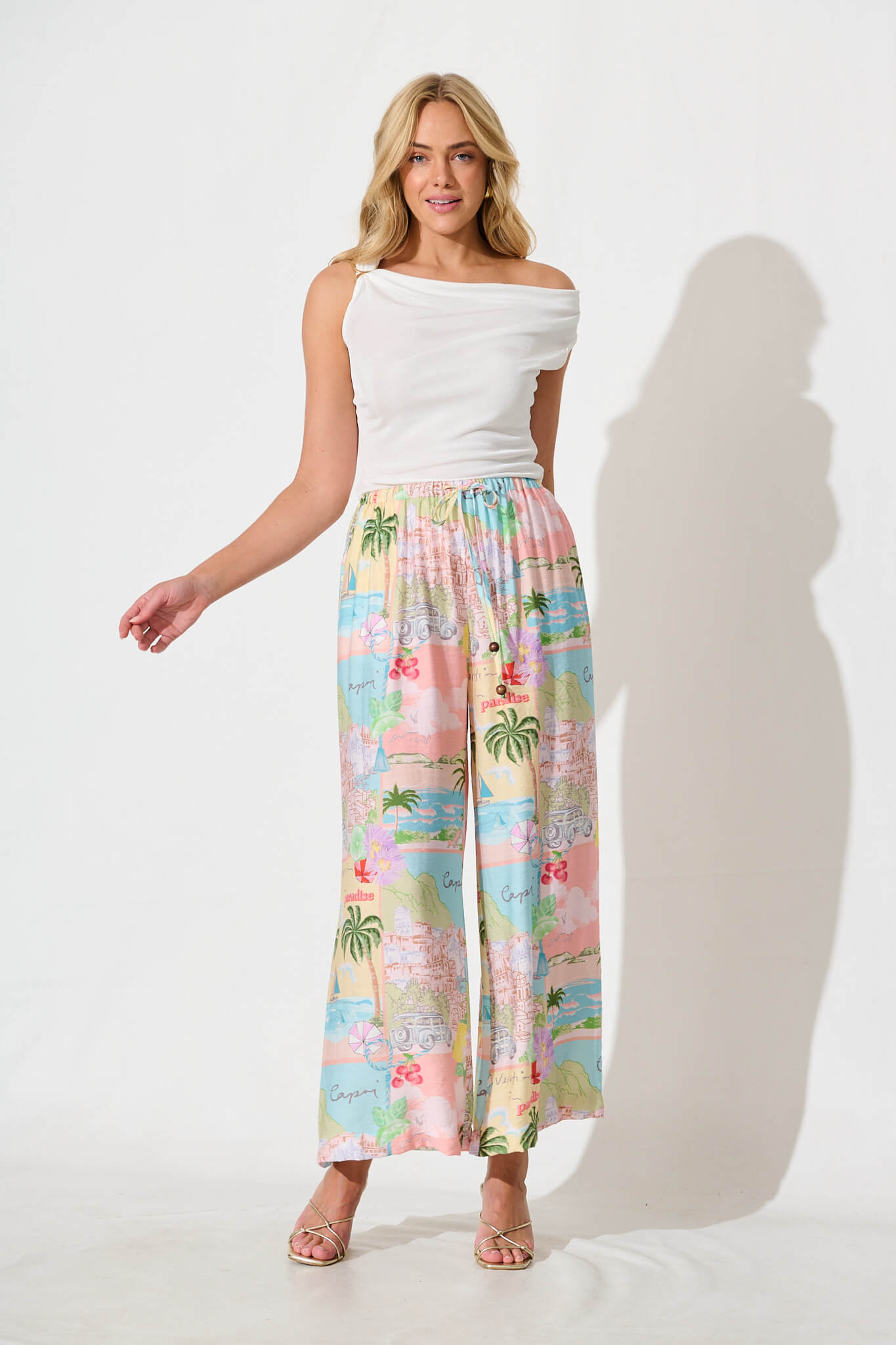Romeo Pant In Pastel Multi