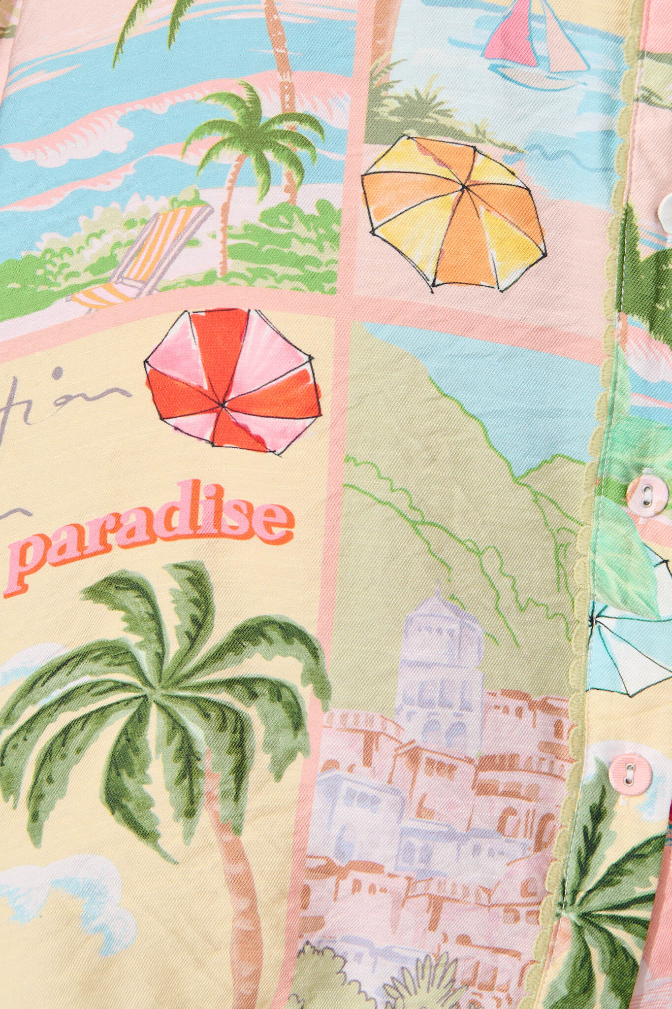 Miela Shirt Dress In Pastel Multi