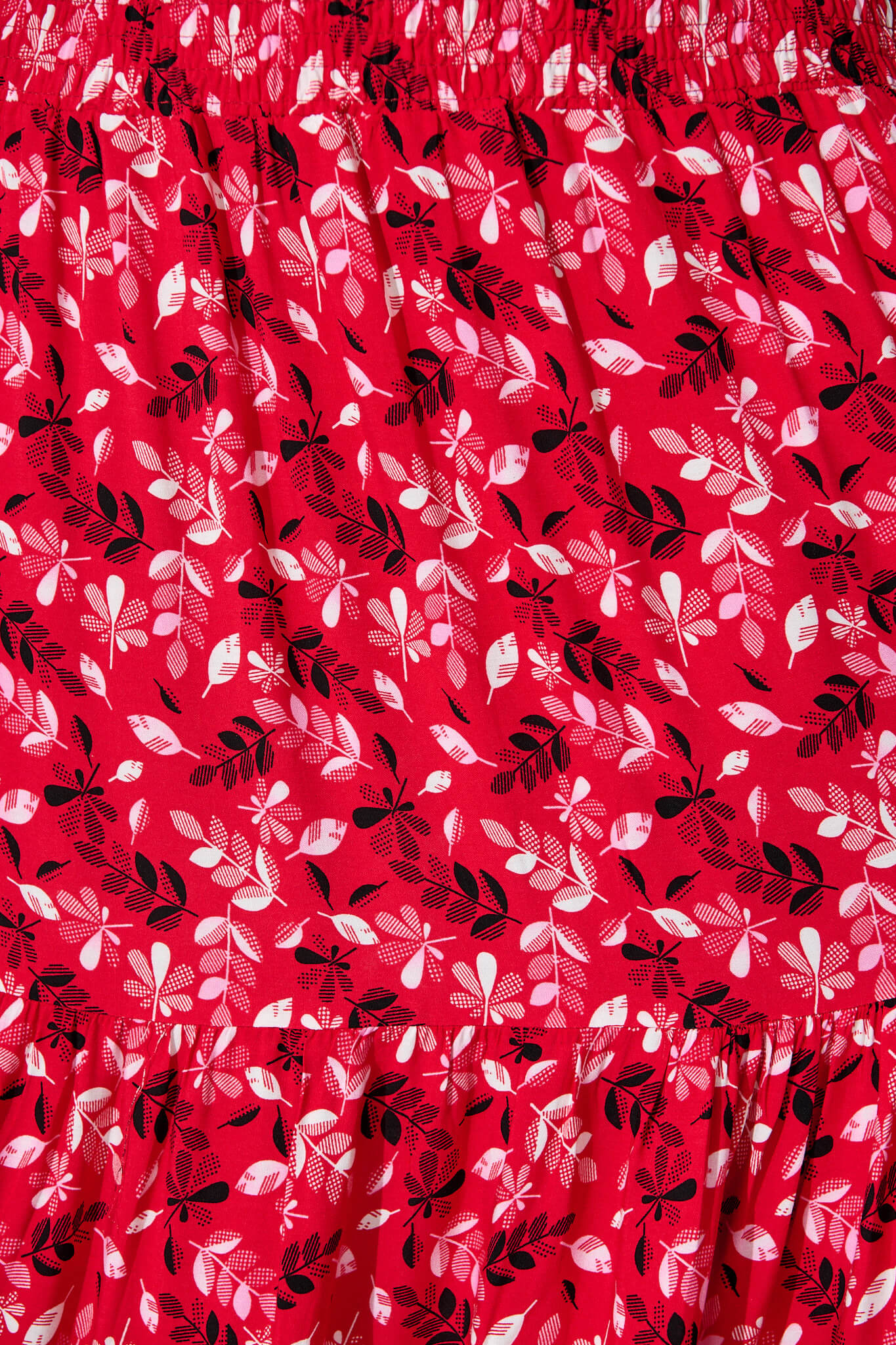 Macarena Maxi Skirt in Red Floral