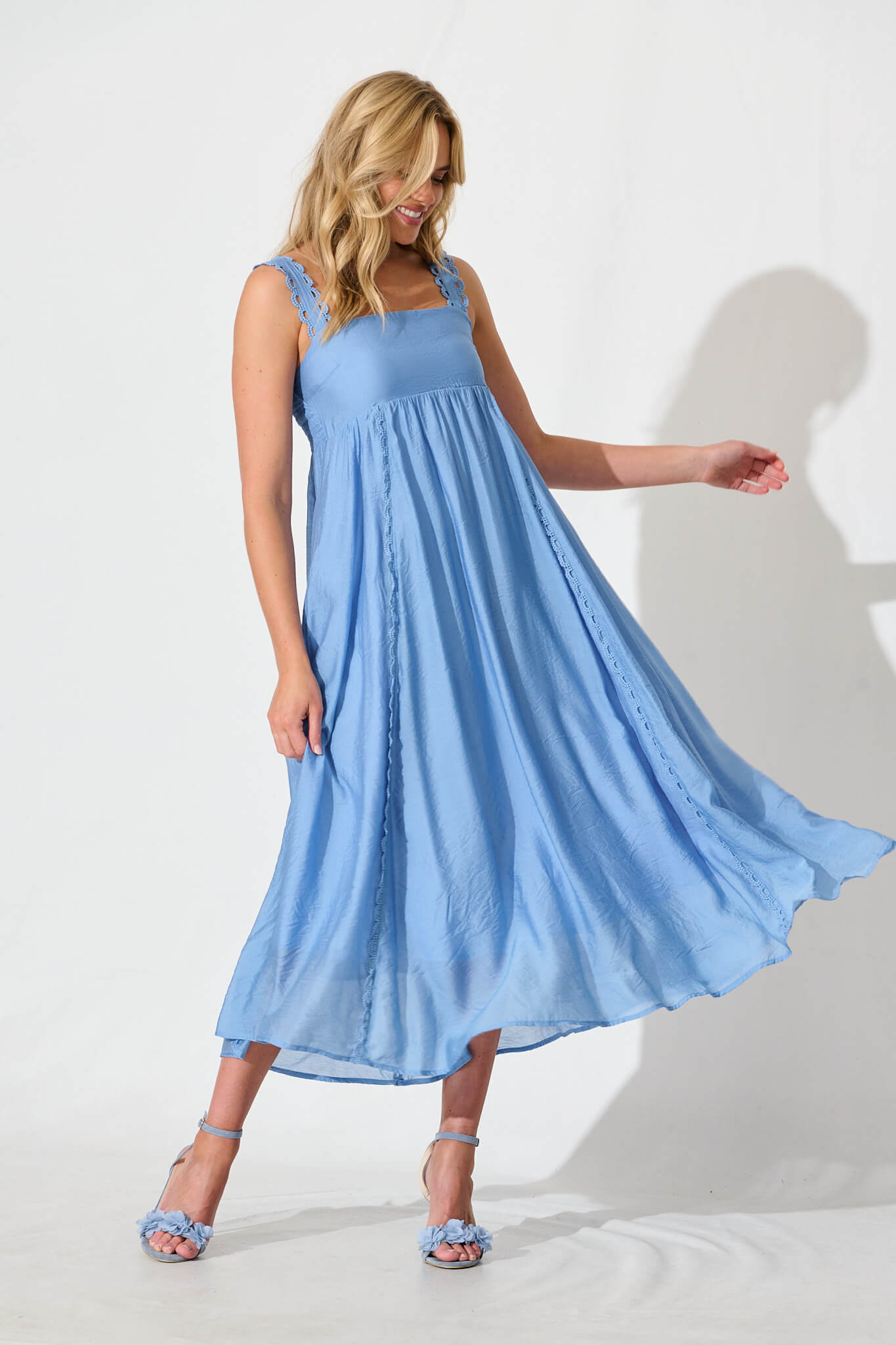 Cailene Maxi Sundress in Blue