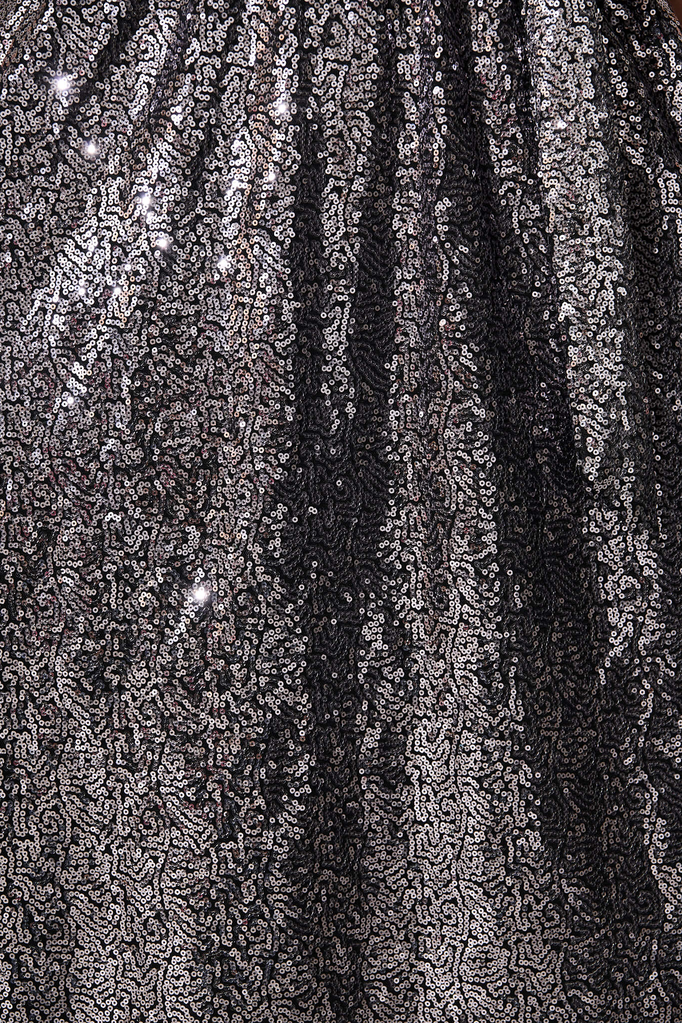 Winslet Midi Dress In Graphite Sequin