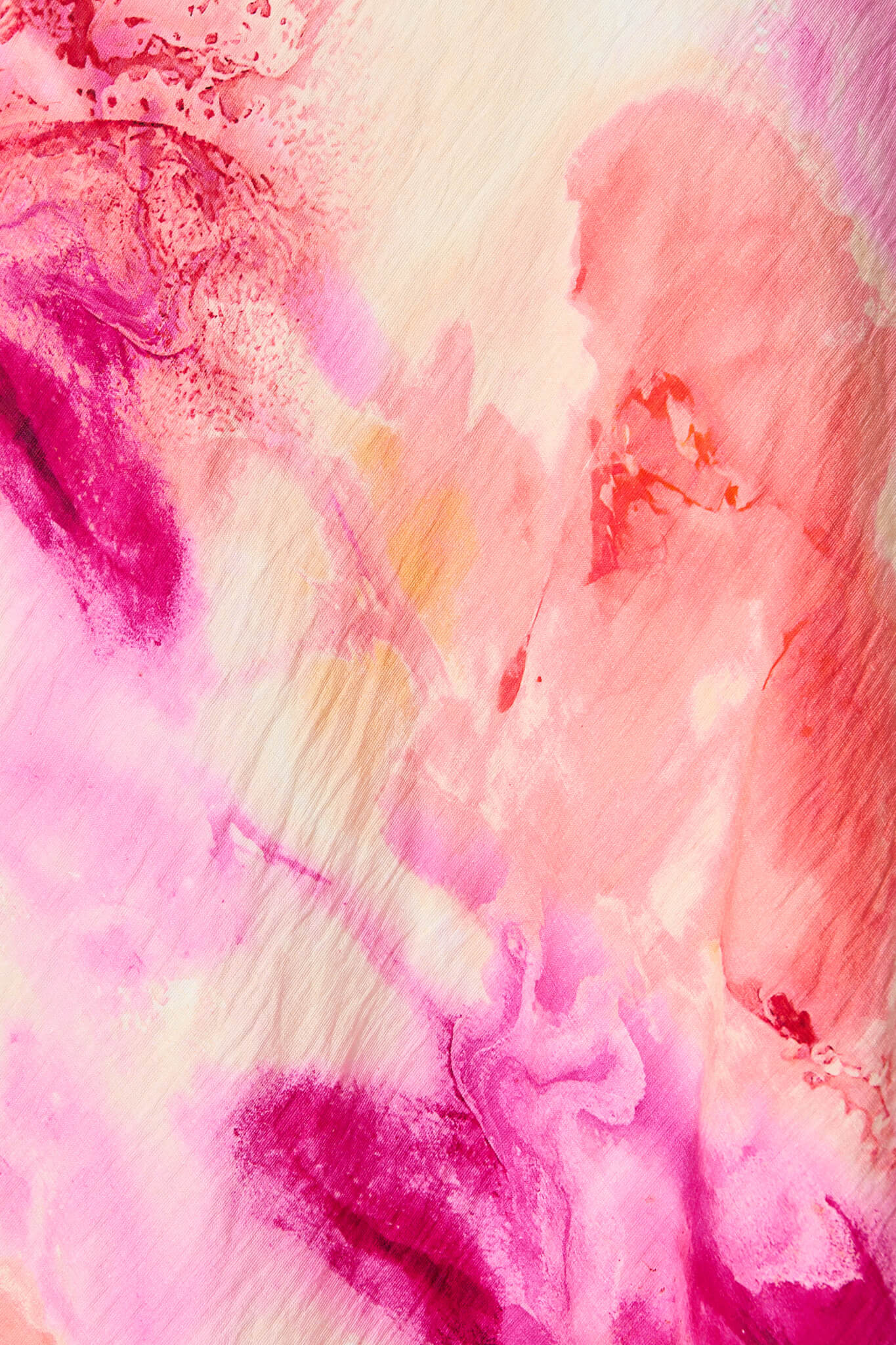 Georgiana Midi Dress in Magenta with Multi Watercolour